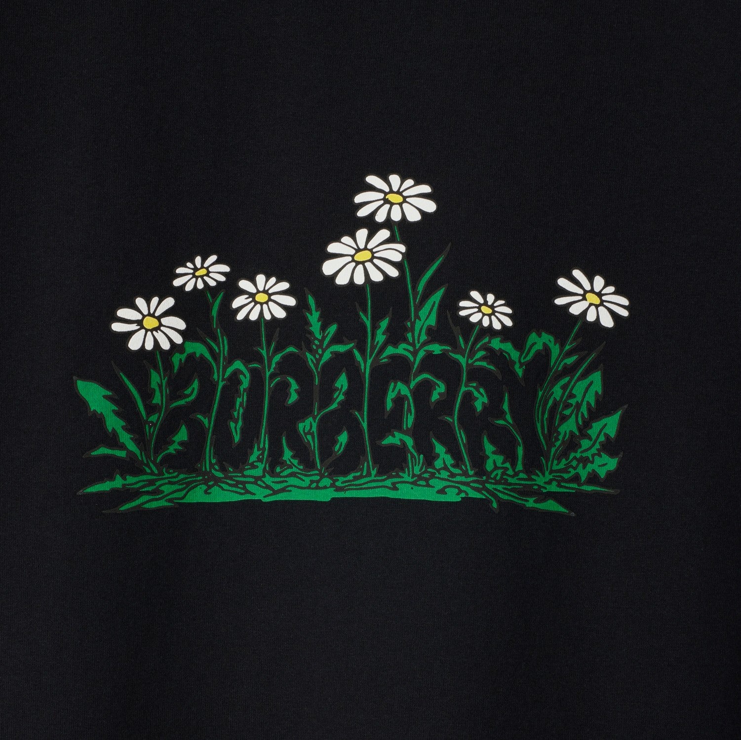 Daisy Logo Cotton T-shirt - Black