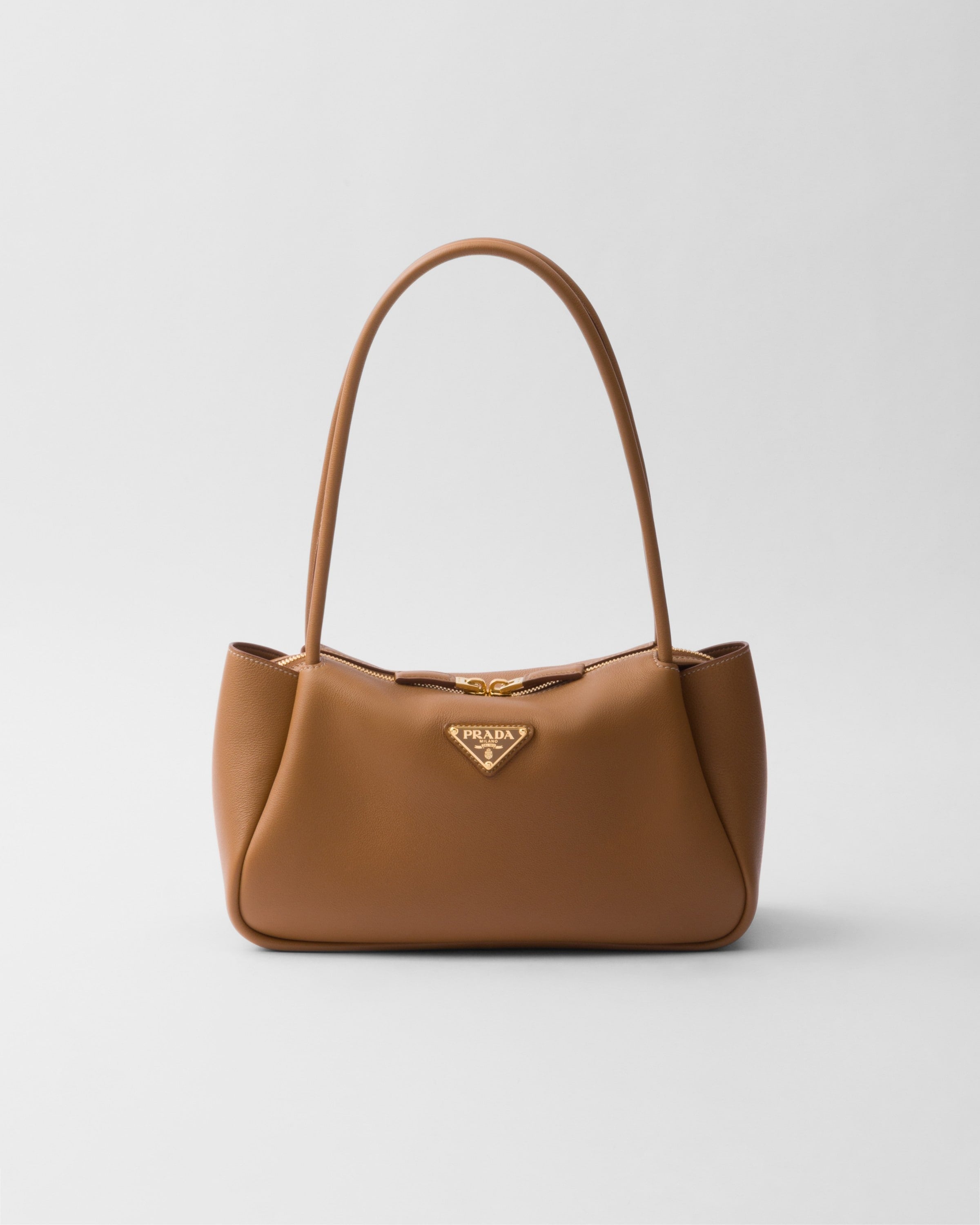 Prada Darling medium leather shoulder bag Caramel