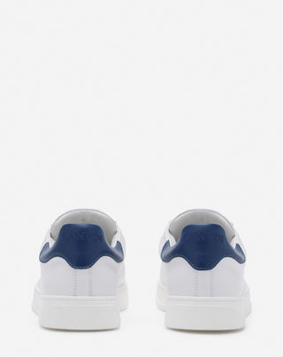 DDB0 LEATHER SNEAKERS - WHITE/DARK BLUE