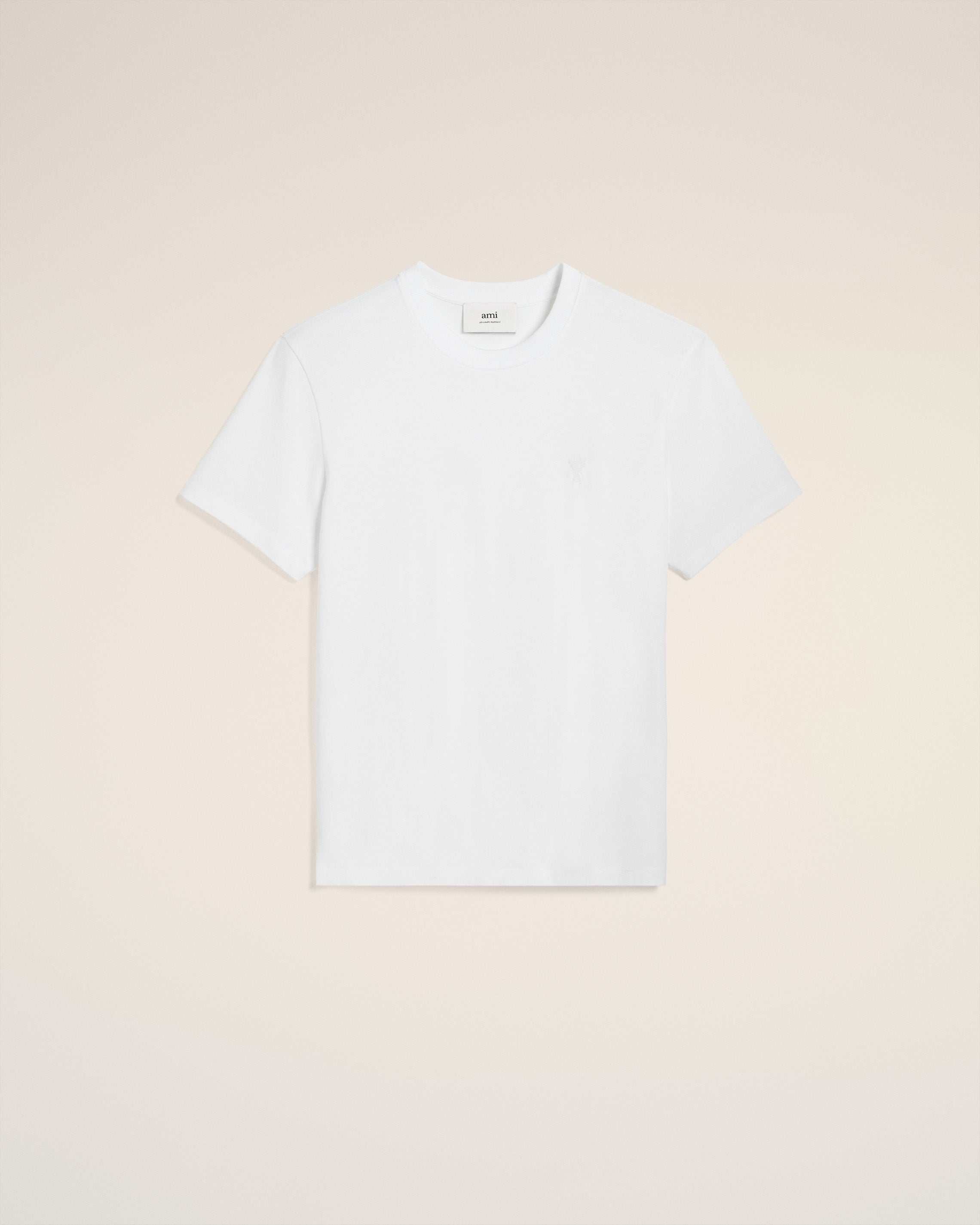 WHITE COTTON AMI DE COEUR T-SHIRT WHITE
