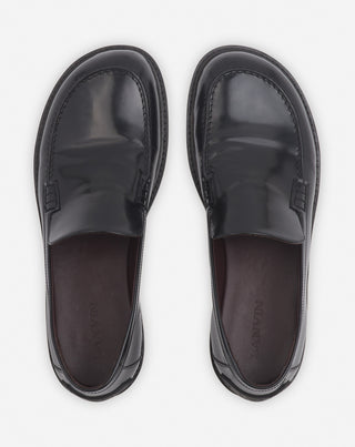 SPINTO LOAFERS IN GLOSSY LEATHER - BLACK