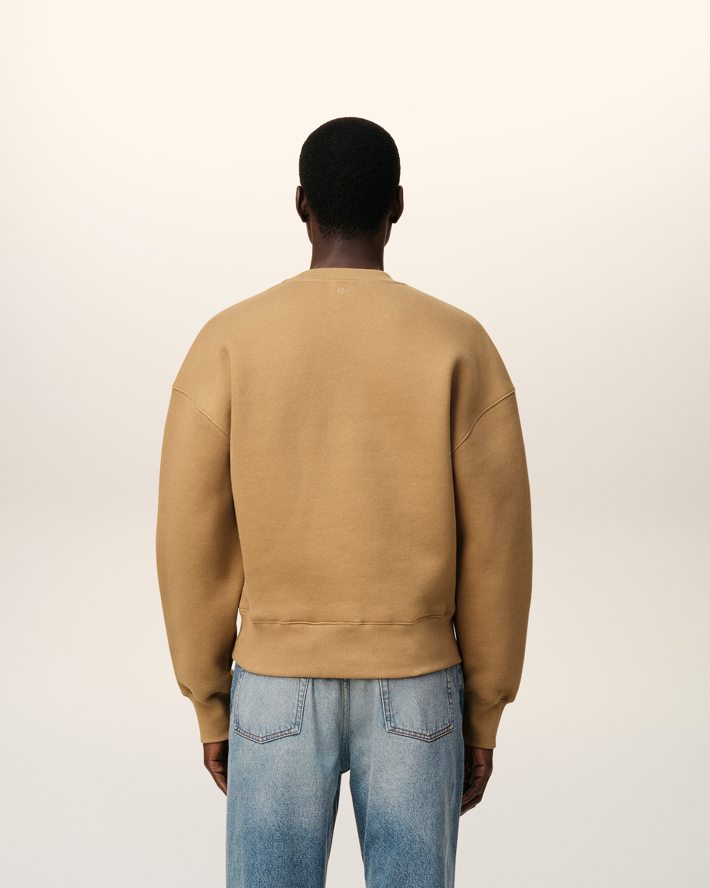 Brown Cotton Ami De Coeur Sweatshirt CAMEL