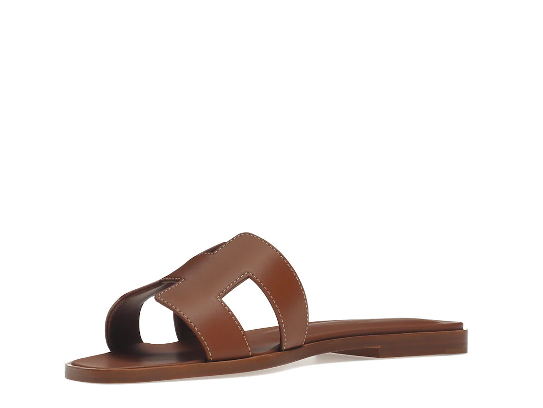 Hermes Oran Sandal Gold Box Calfskin Leather