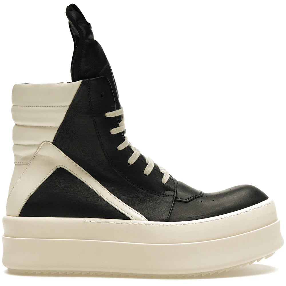 Rick Owens Mega Bumper Geobasket Black Milk