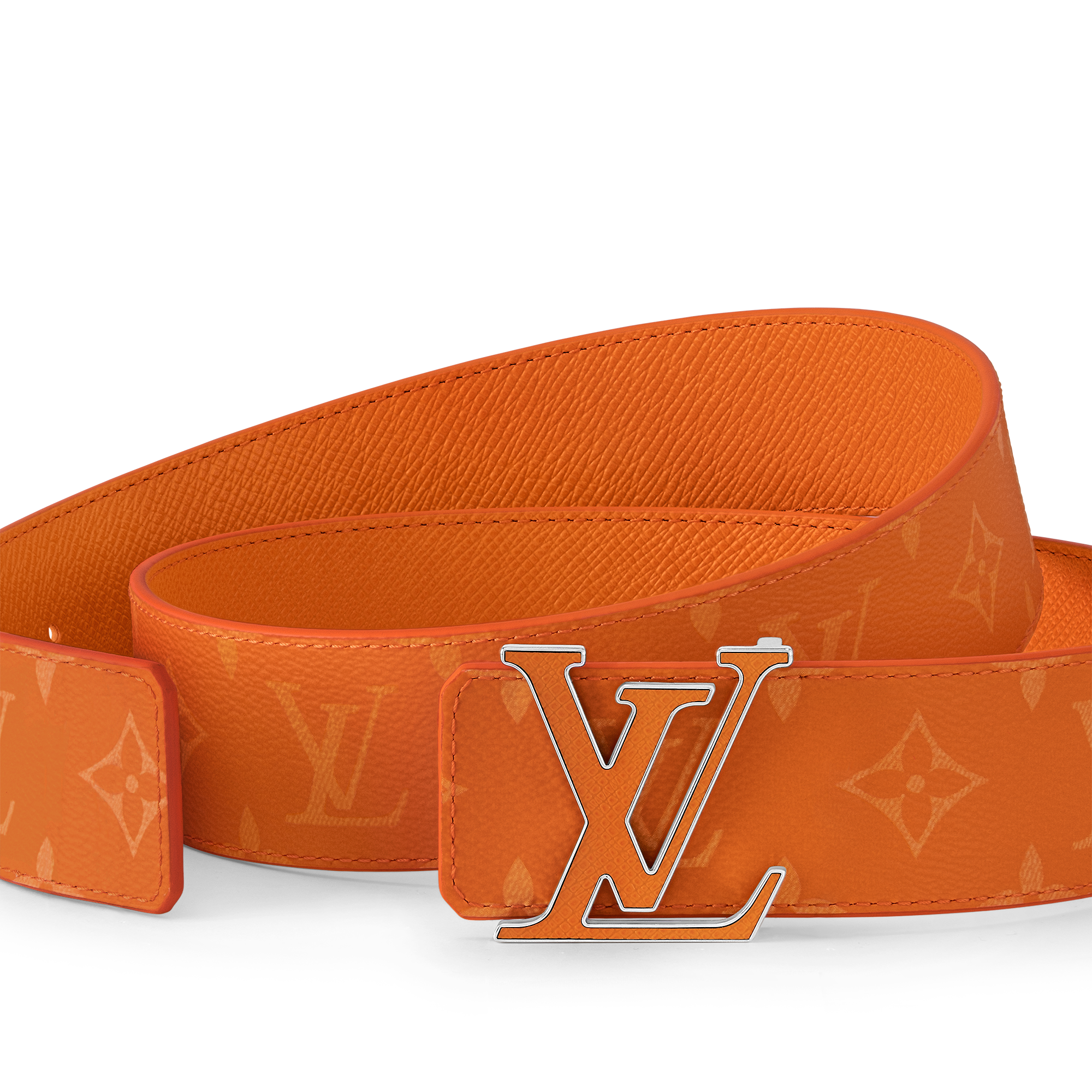 LV Initiales 40mm Reversible Belt Taigarama - Orange