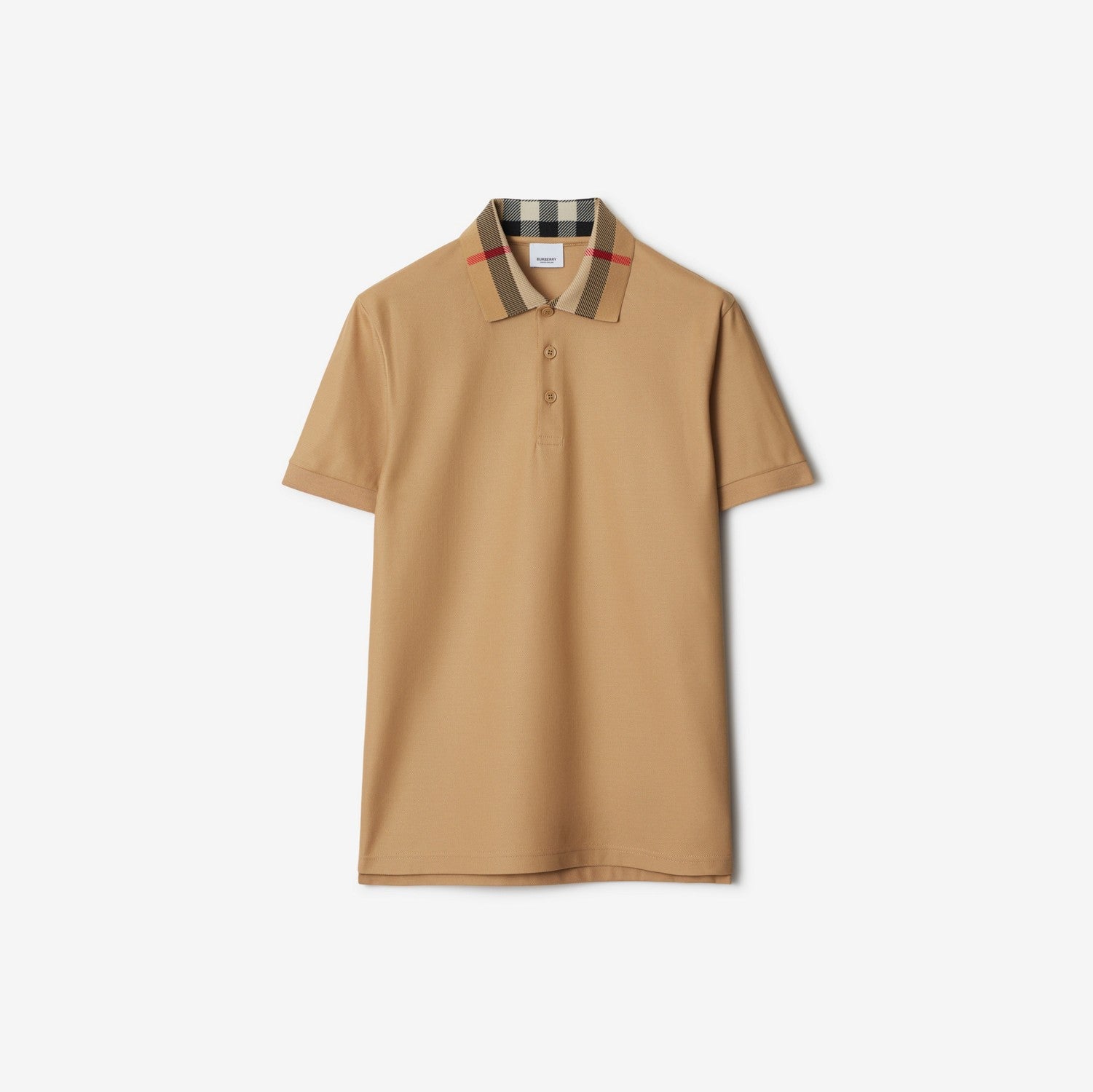 Cotton Polo Shirt - Beige