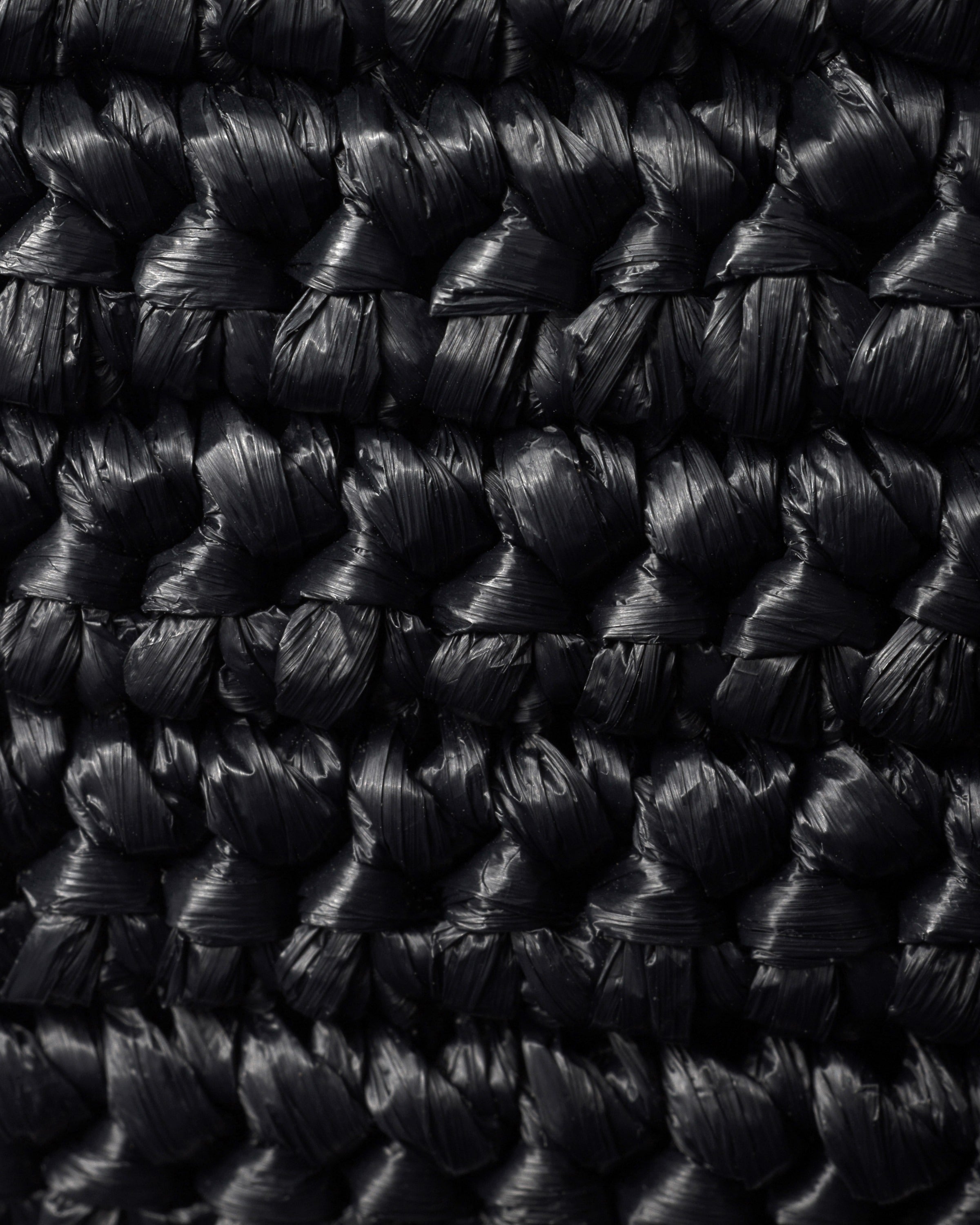 Crochet belt bag Black
