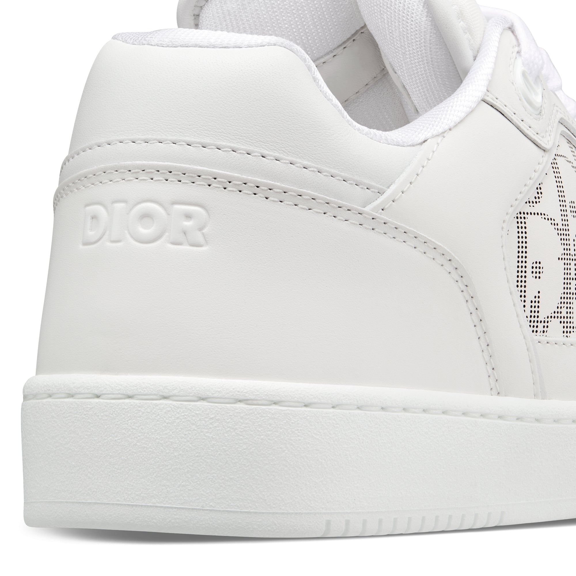 B27 Low-Top Sneaker - White Smooth Calfskin and Dior Oblique Galaxy Leather