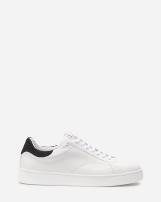 DDB0 LEATHER AND SUEDE SNEAKERS - WHITE/BLACK