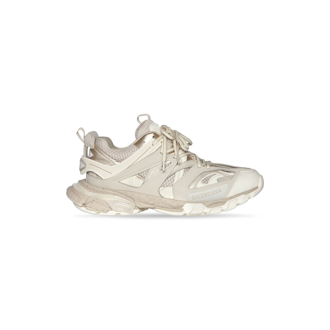 Track Sneaker Recycled Sole in light beige mesh and nylon