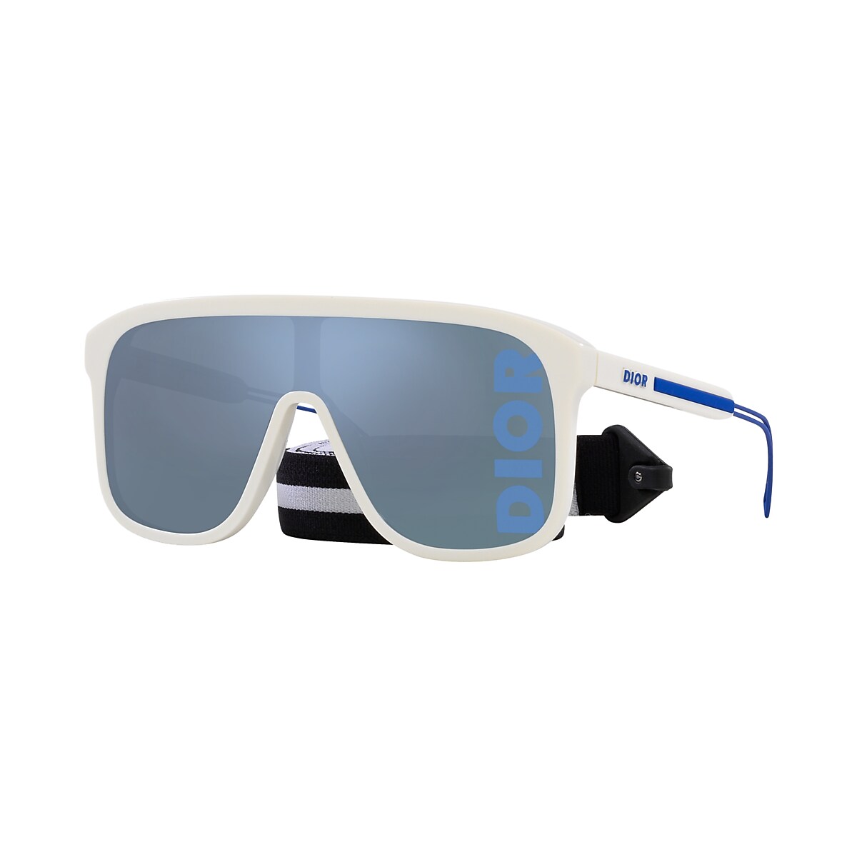 DIOR Diorfastm1I Ivory - Men Luxury Sunglasses, Blue Lens