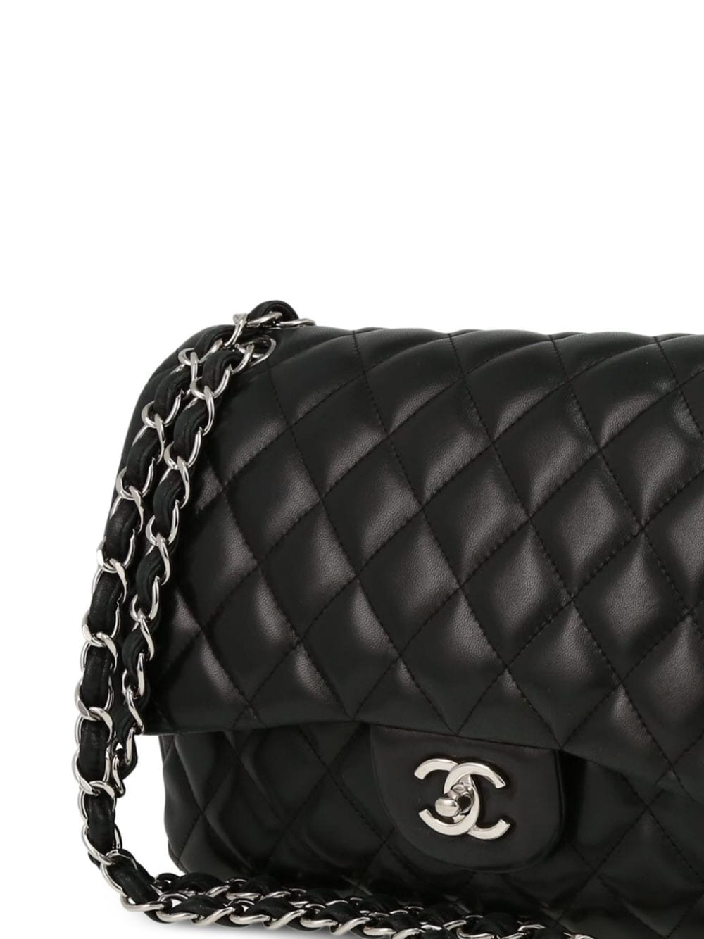 Chanel Double Flap Shoulder Bag Black