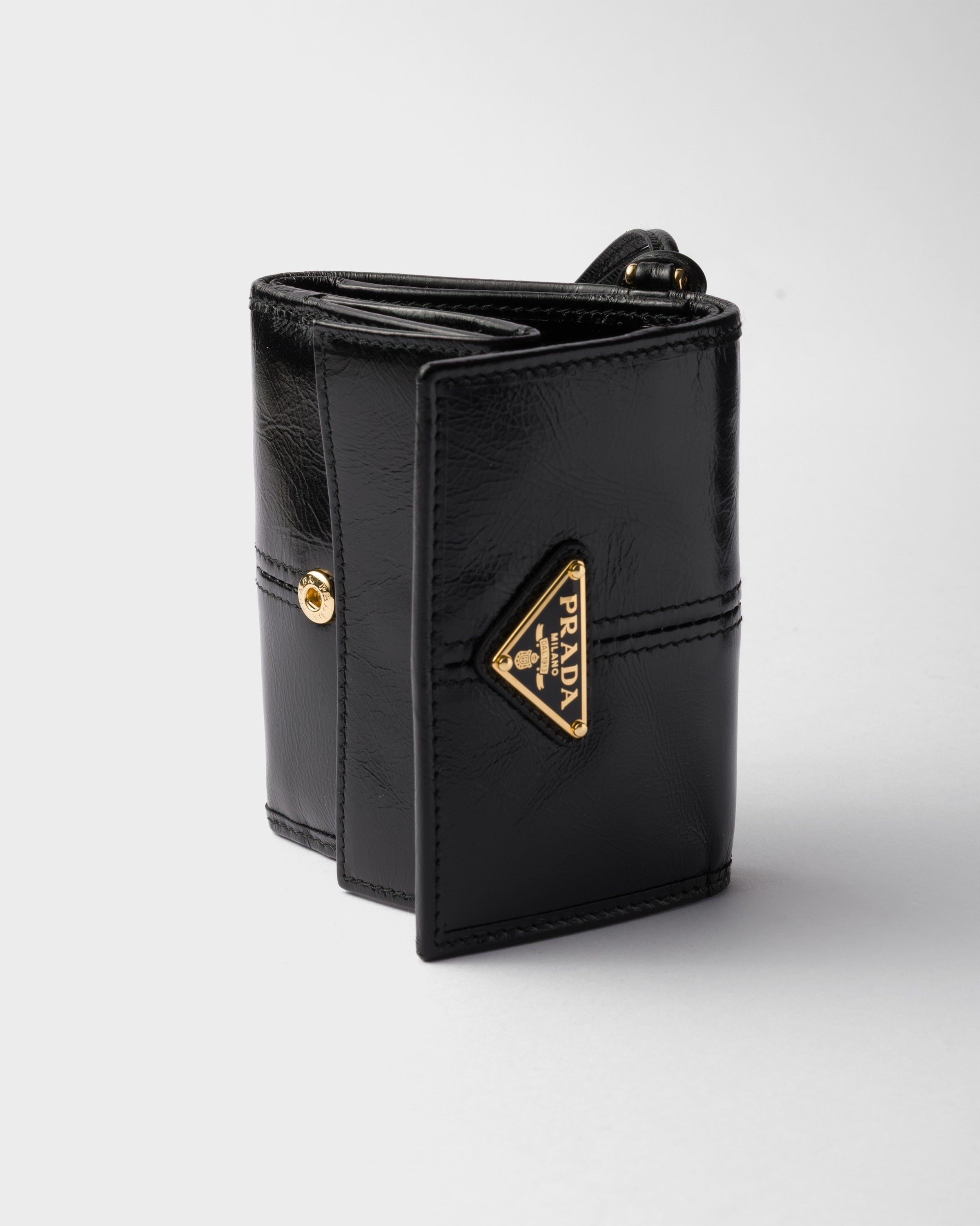 Small leather wallet Black