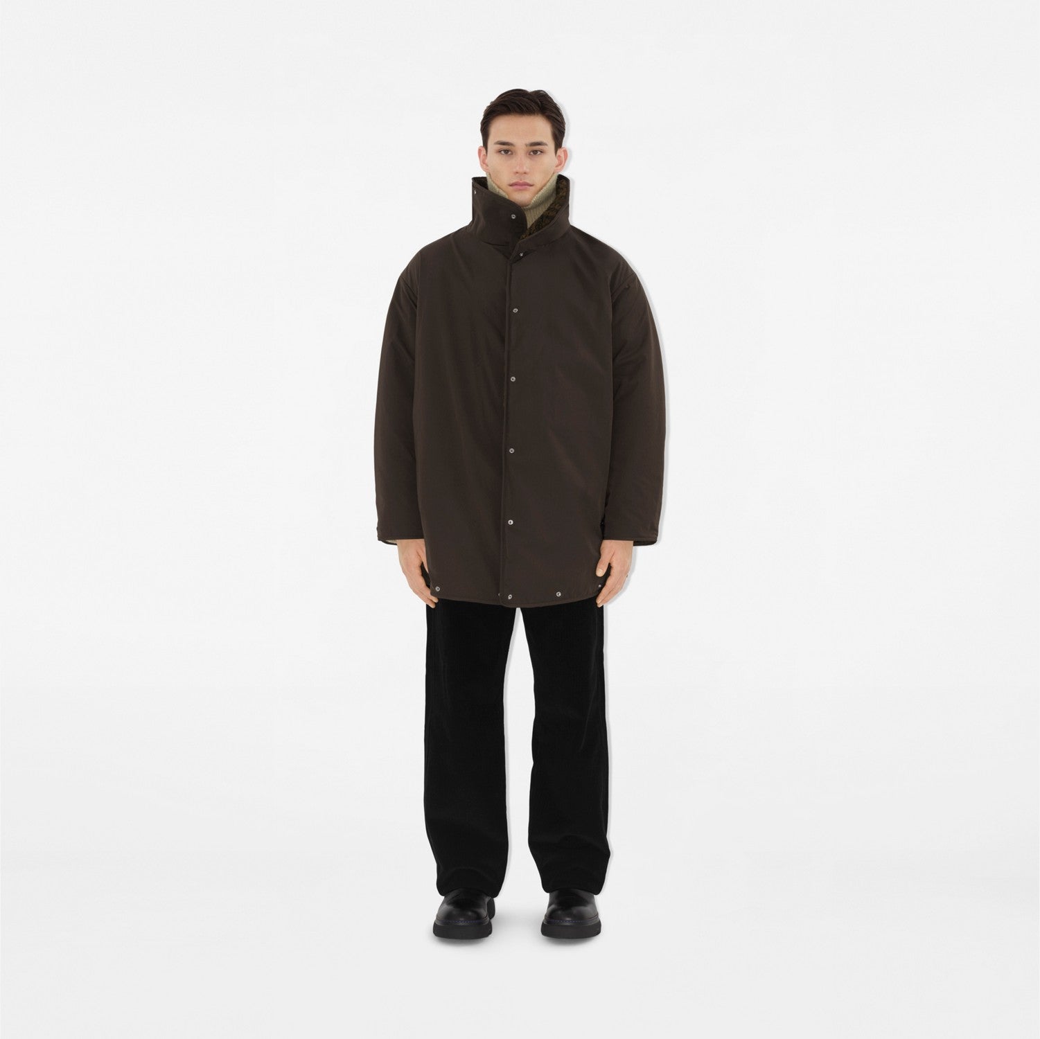 Detachable Warmer Cotton Parka - Mink