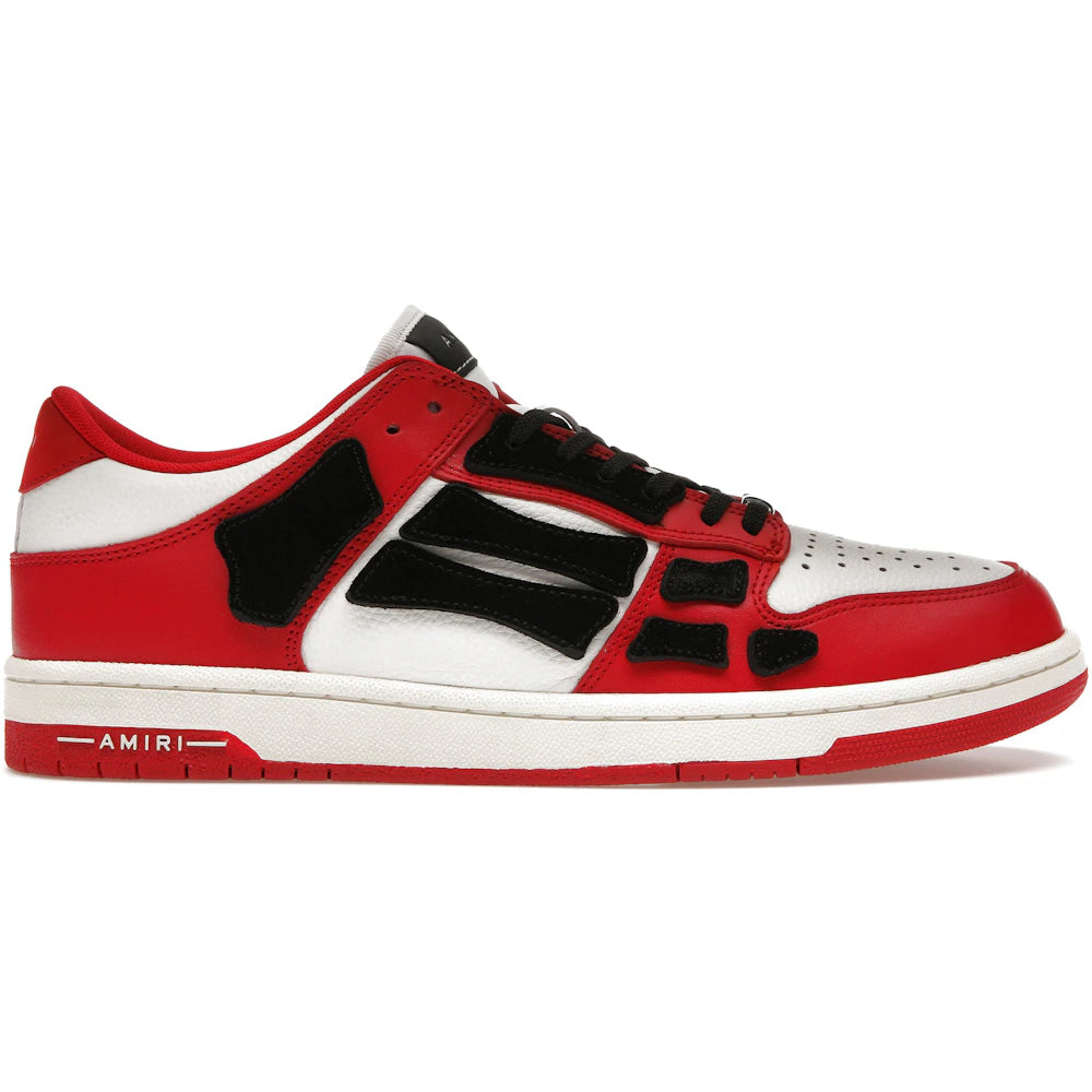 AMIRI Skel Top Low White Red White