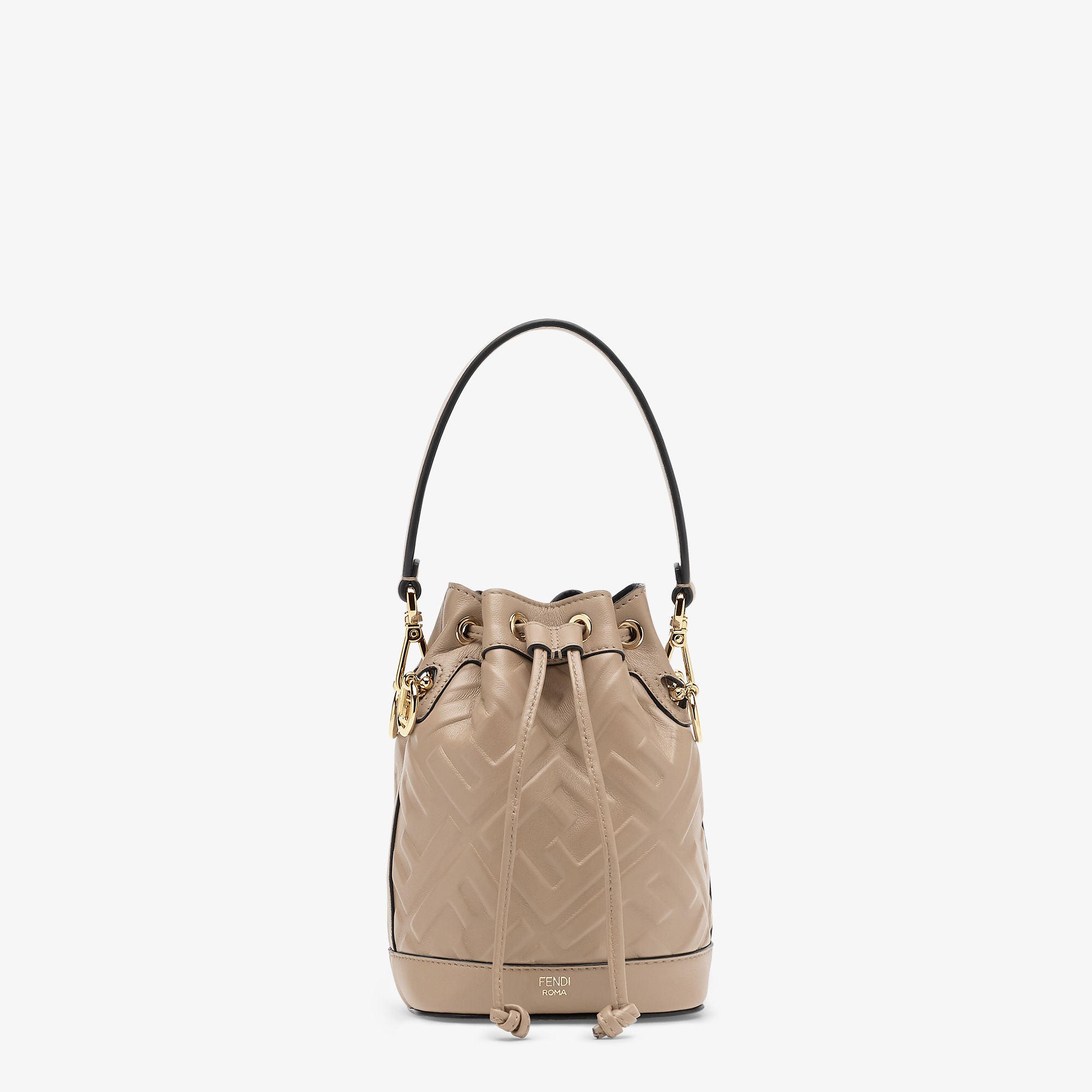 Mon Tresor Dove-gray leather mini-bag