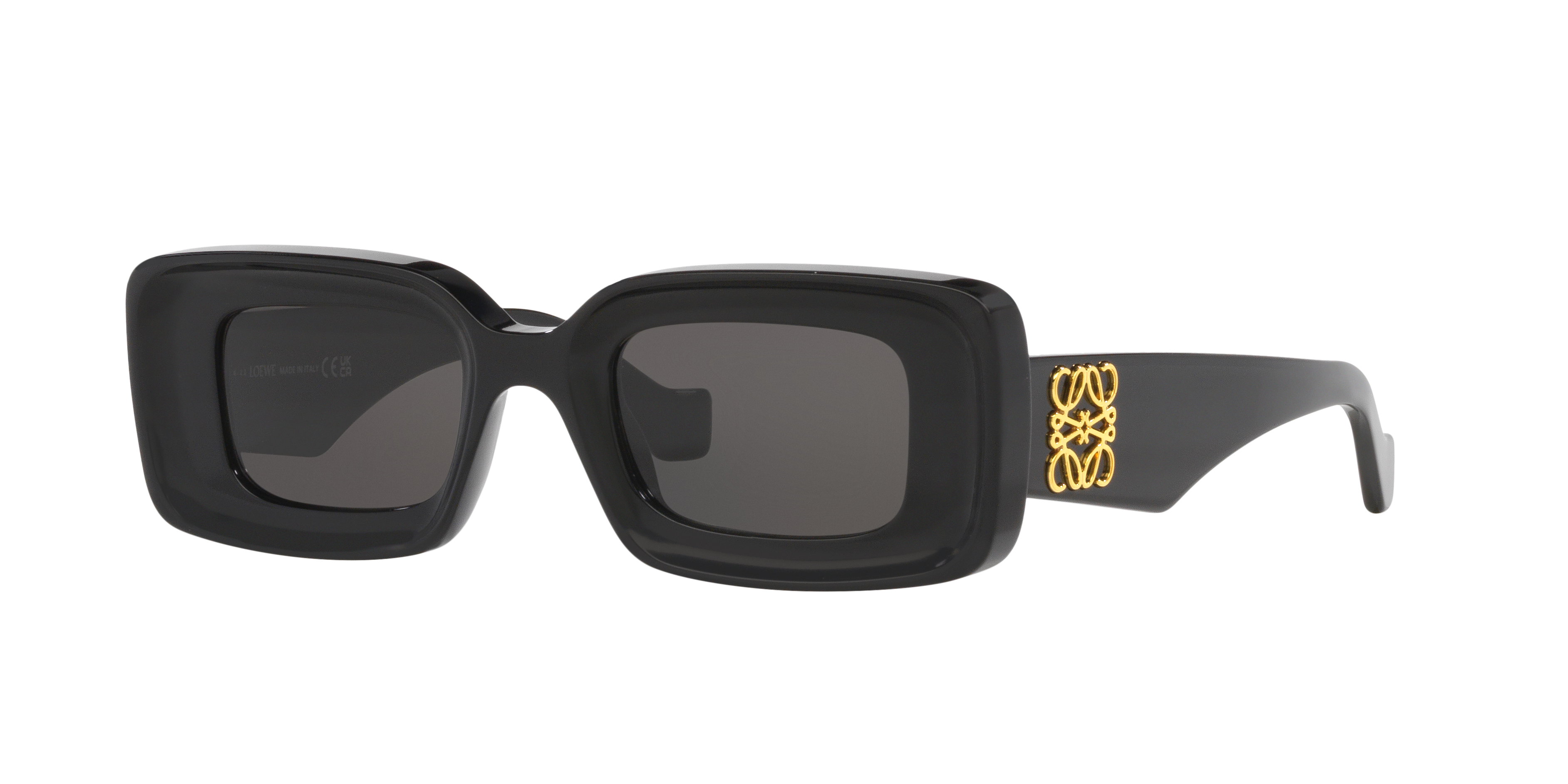 LOEWE Anagram LW40101I Black - Women Sunglasses, Grey Lens
