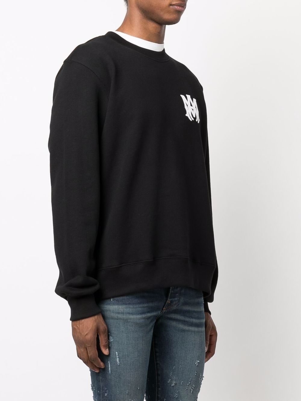 Logo-print long-sleeve cotton sweatshirt