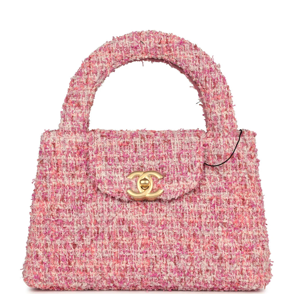 Chanel Mini Kelly Bag Pink Tweed