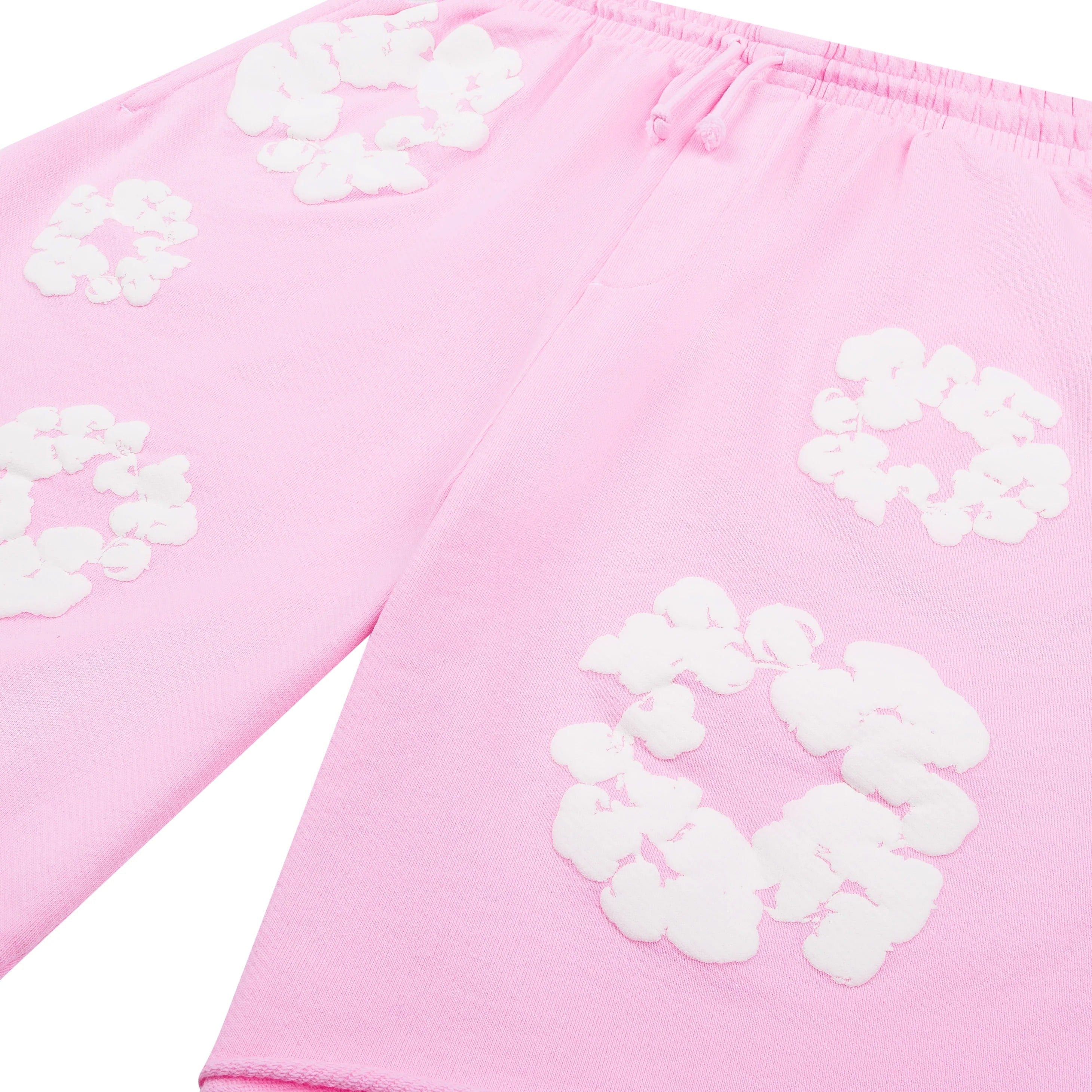 The Cotton Wreath Sweat Shorts Powder Pink Pink