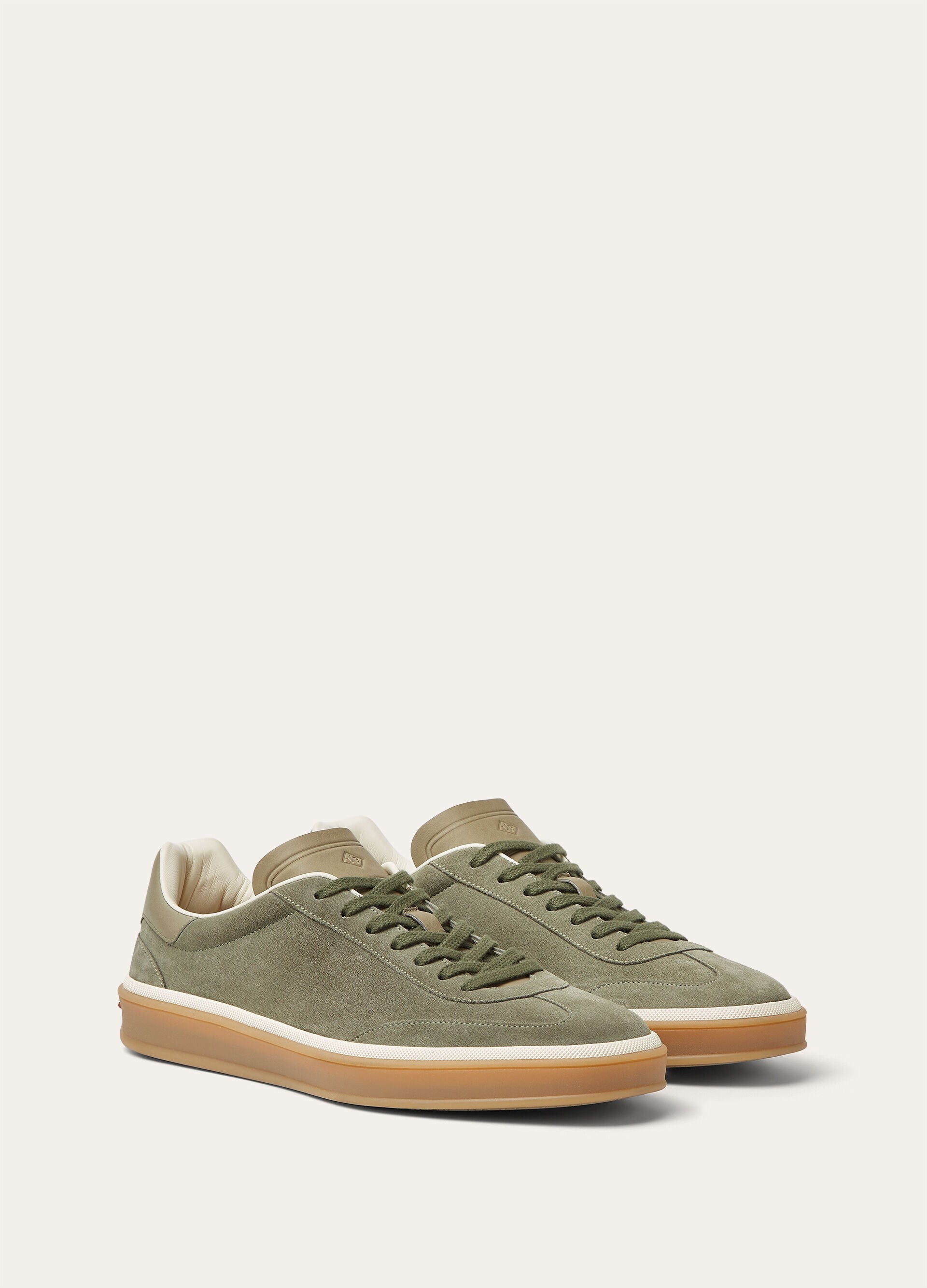 Tennis Walk Sneaker Suede Calf Split Army Gray