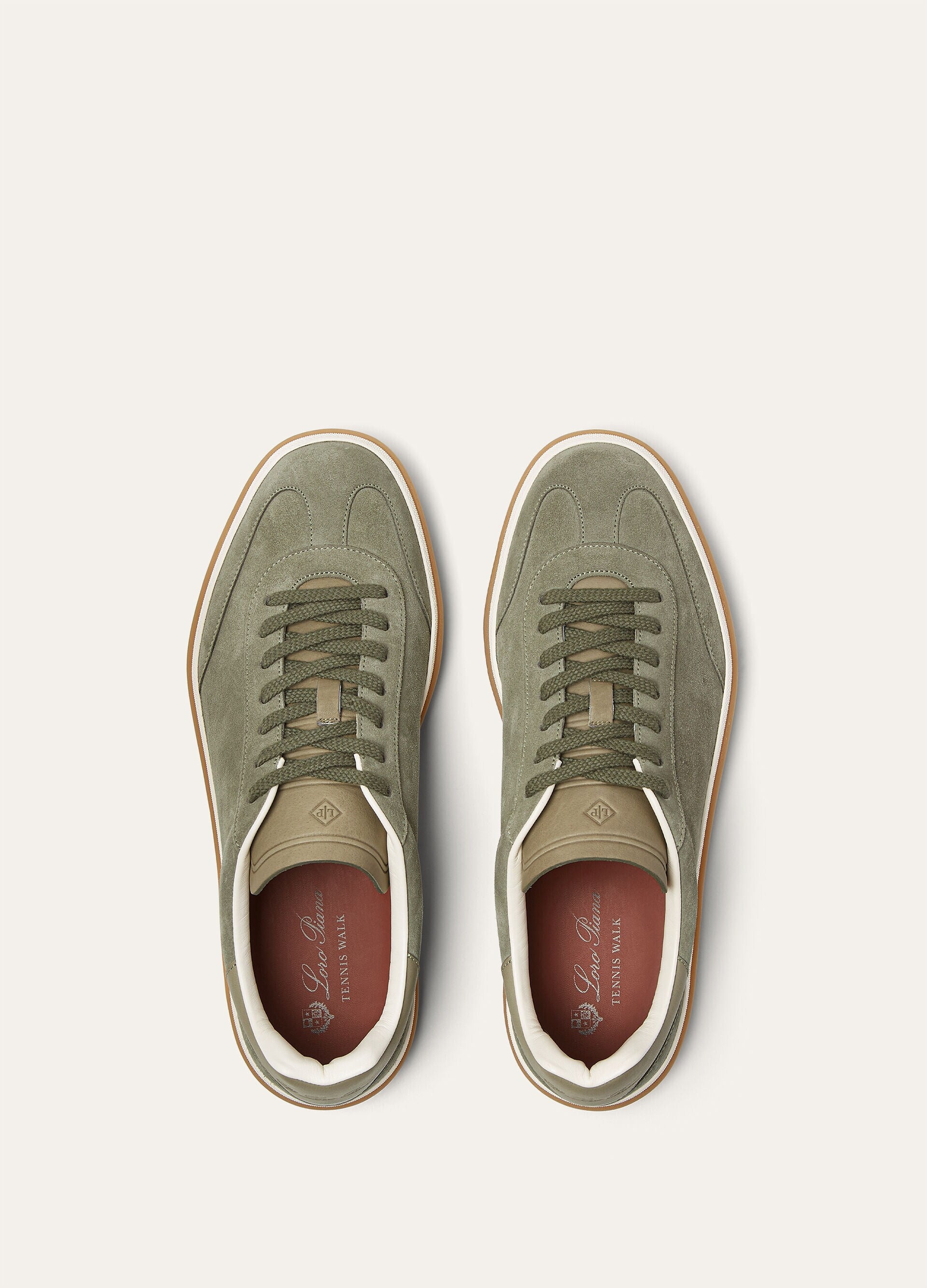 Tennis Walk Sneaker Suede Calf Split Army Gray