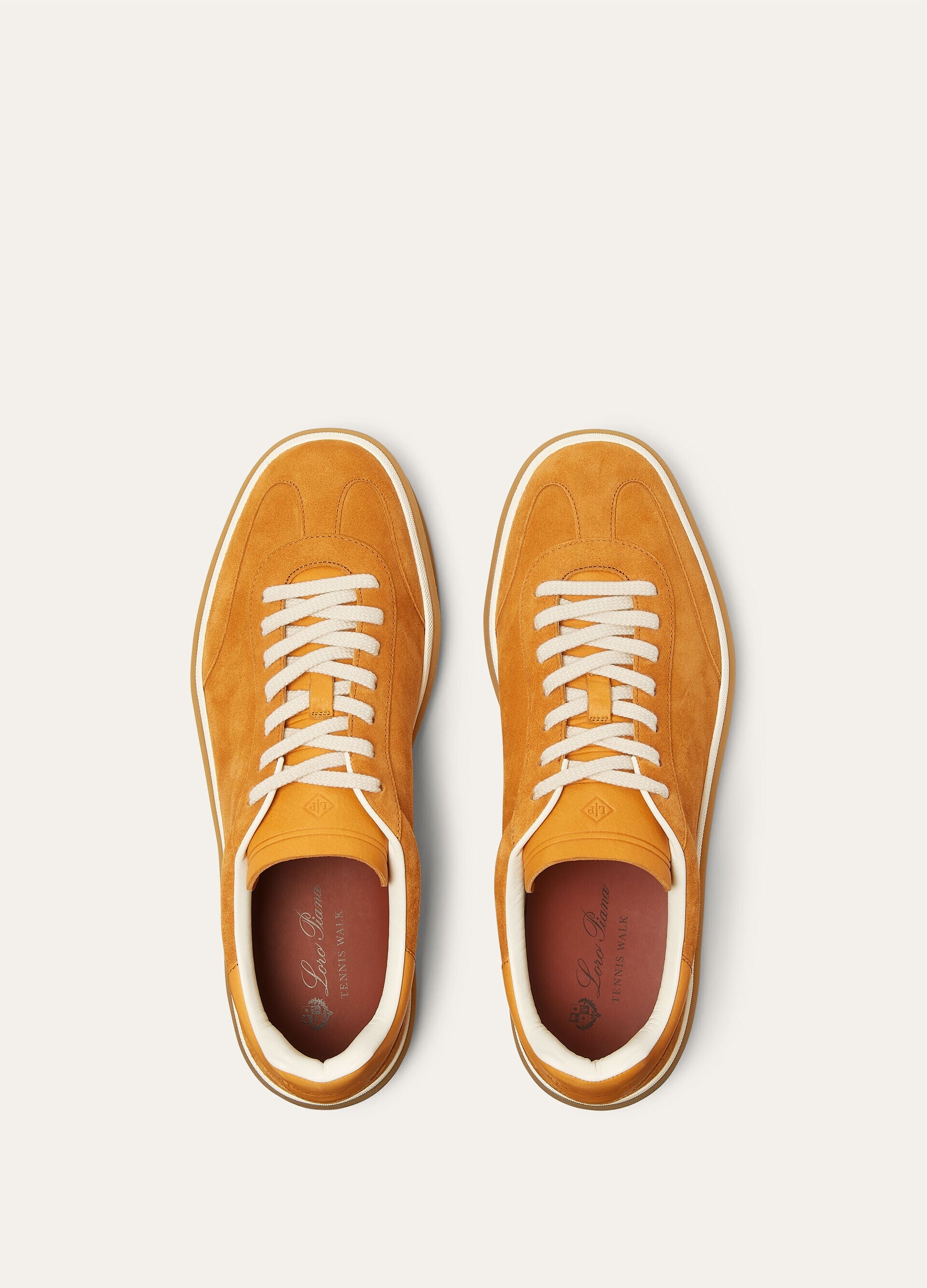 Tennis Walk Sneaker Suede Calf Split 70's Orange