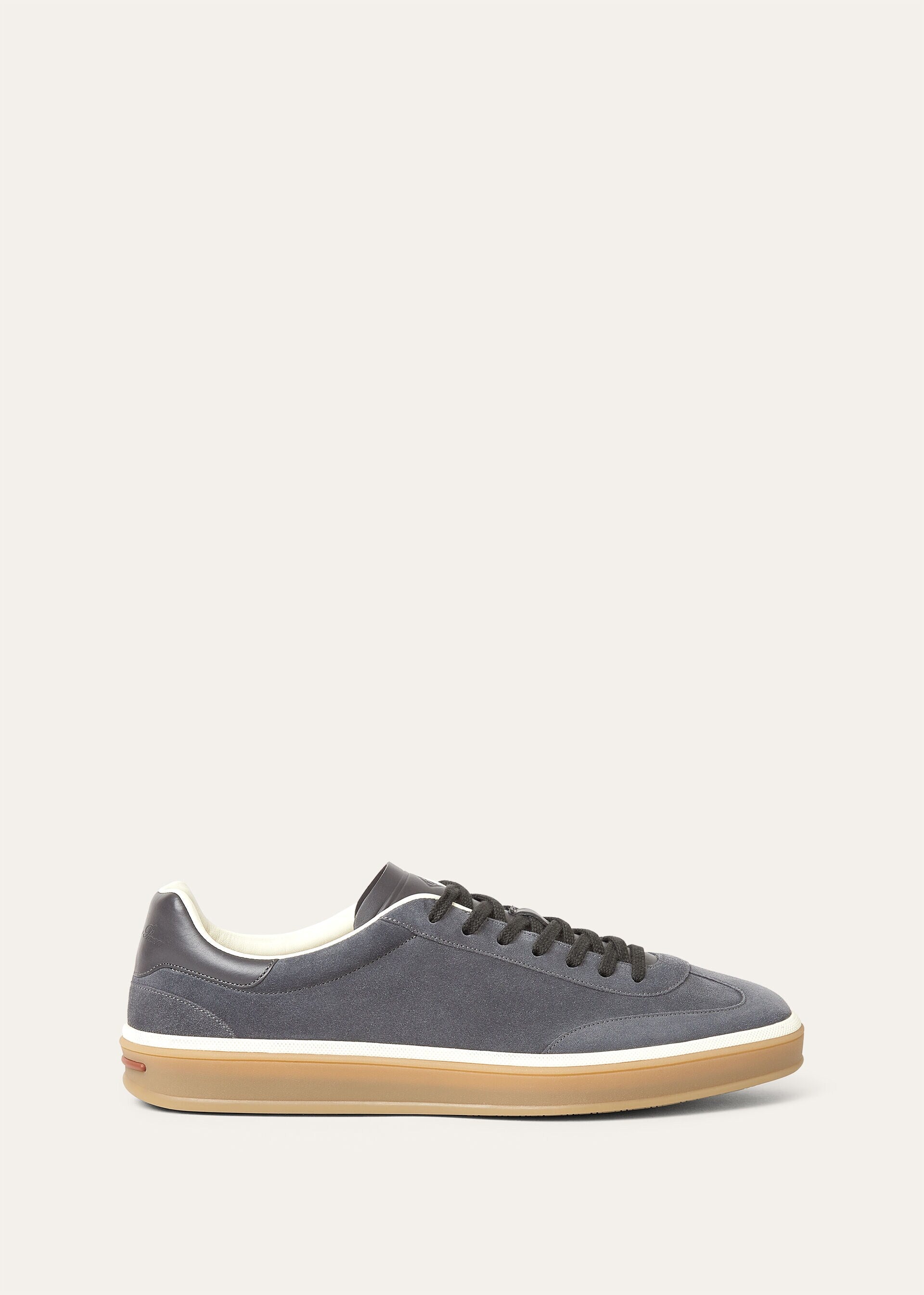 Tennis Walk Sneaker Suede Calf Split Obsidian Grey