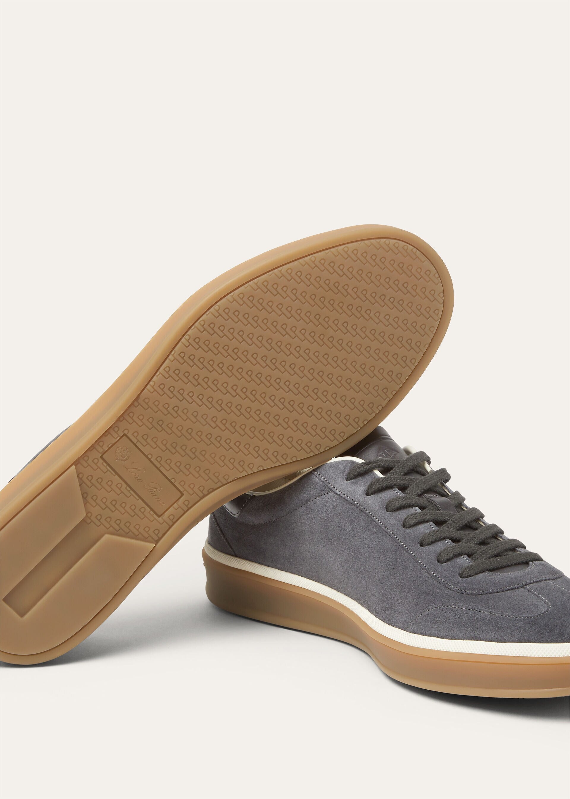 Tennis Walk Sneaker Suede Calf Split Obsidian Grey