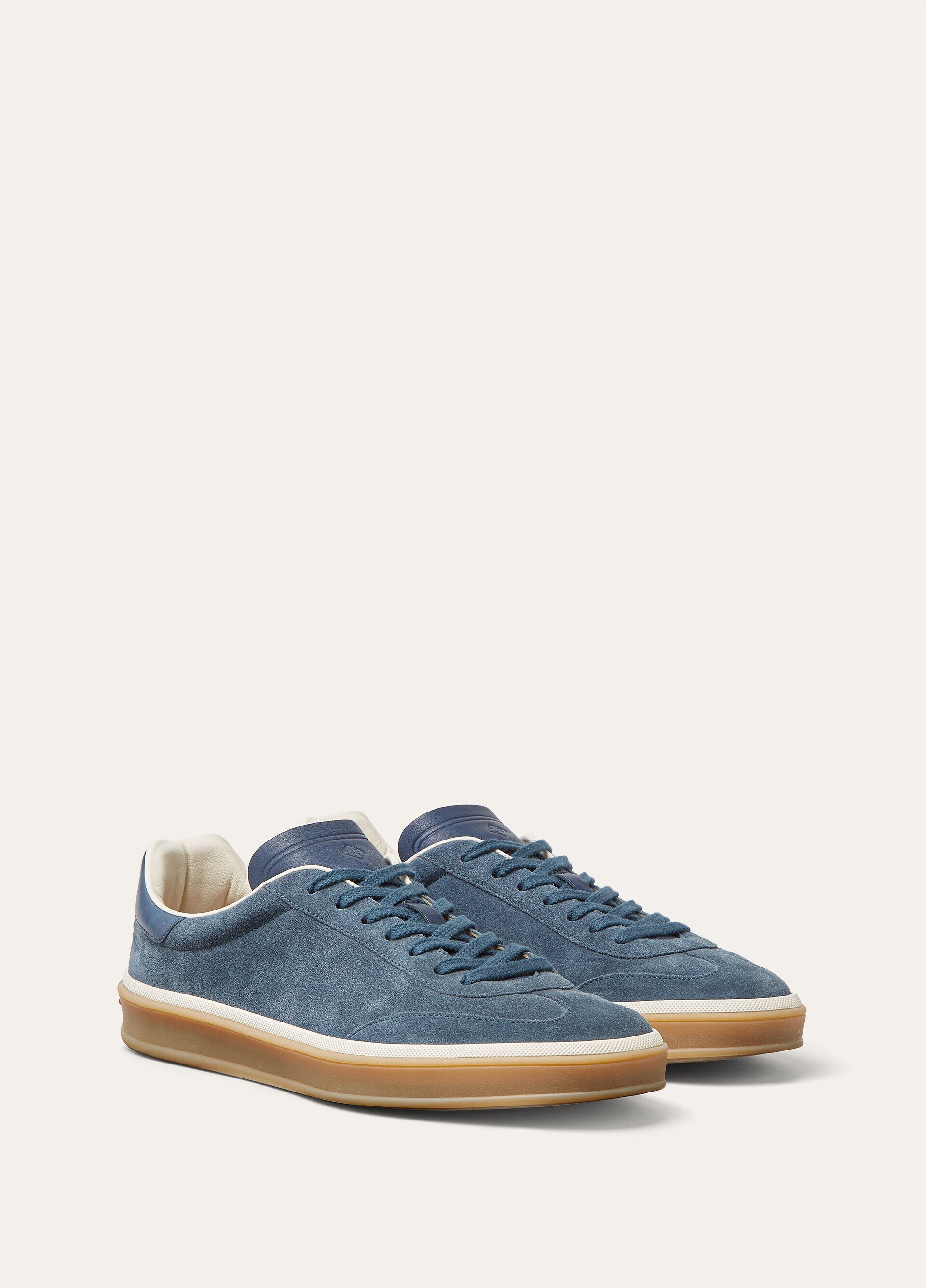 Tennis Walk Sneaker Suede Calf Split Black Figs