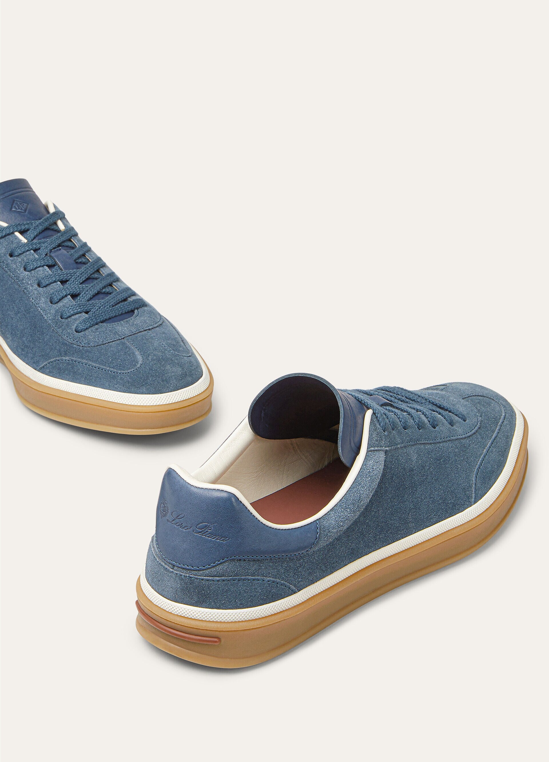 Tennis Walk Sneaker Suede Calf Split Black Figs