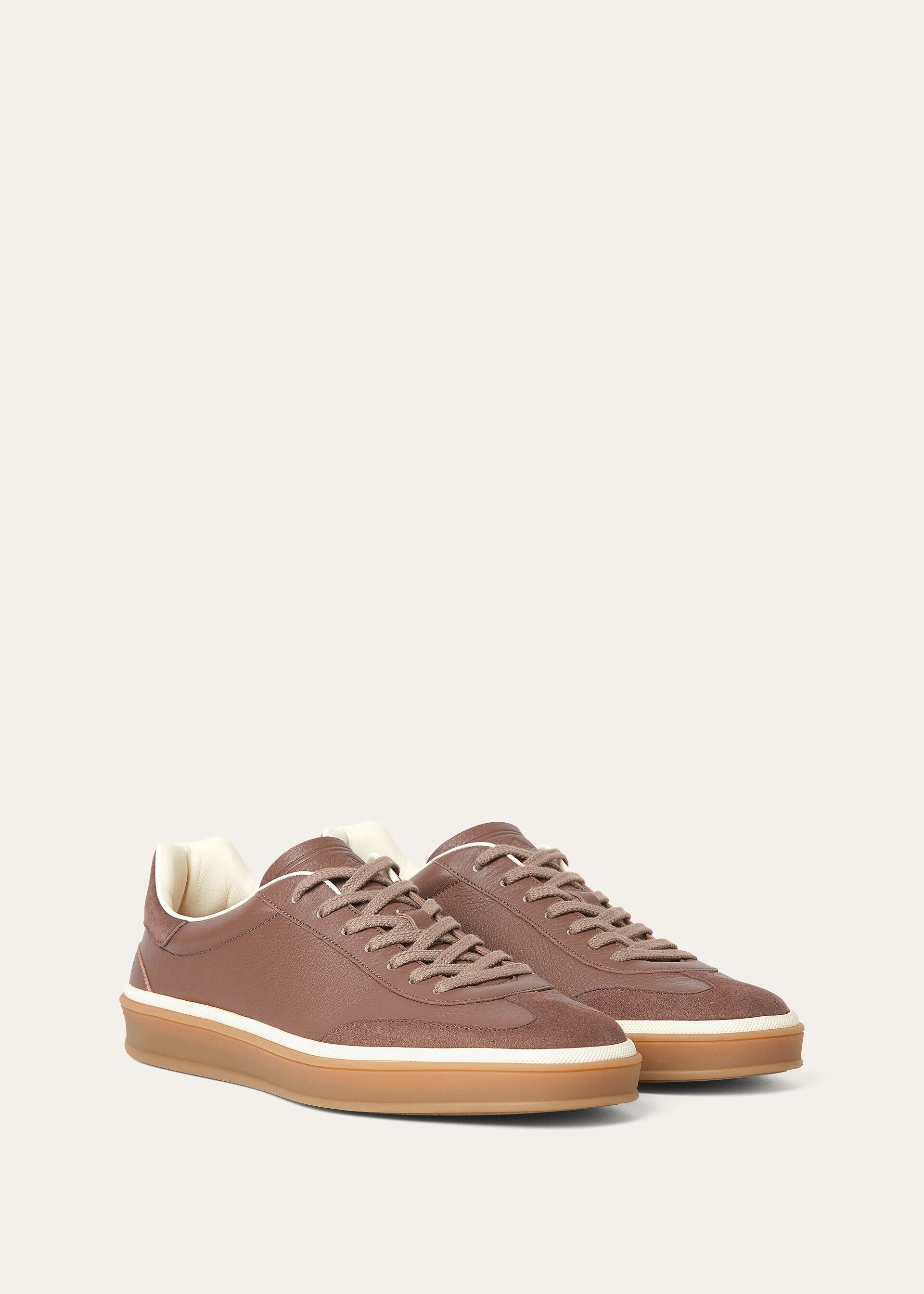 Tennis Walk Sneaker Calfskin Grey Taupe