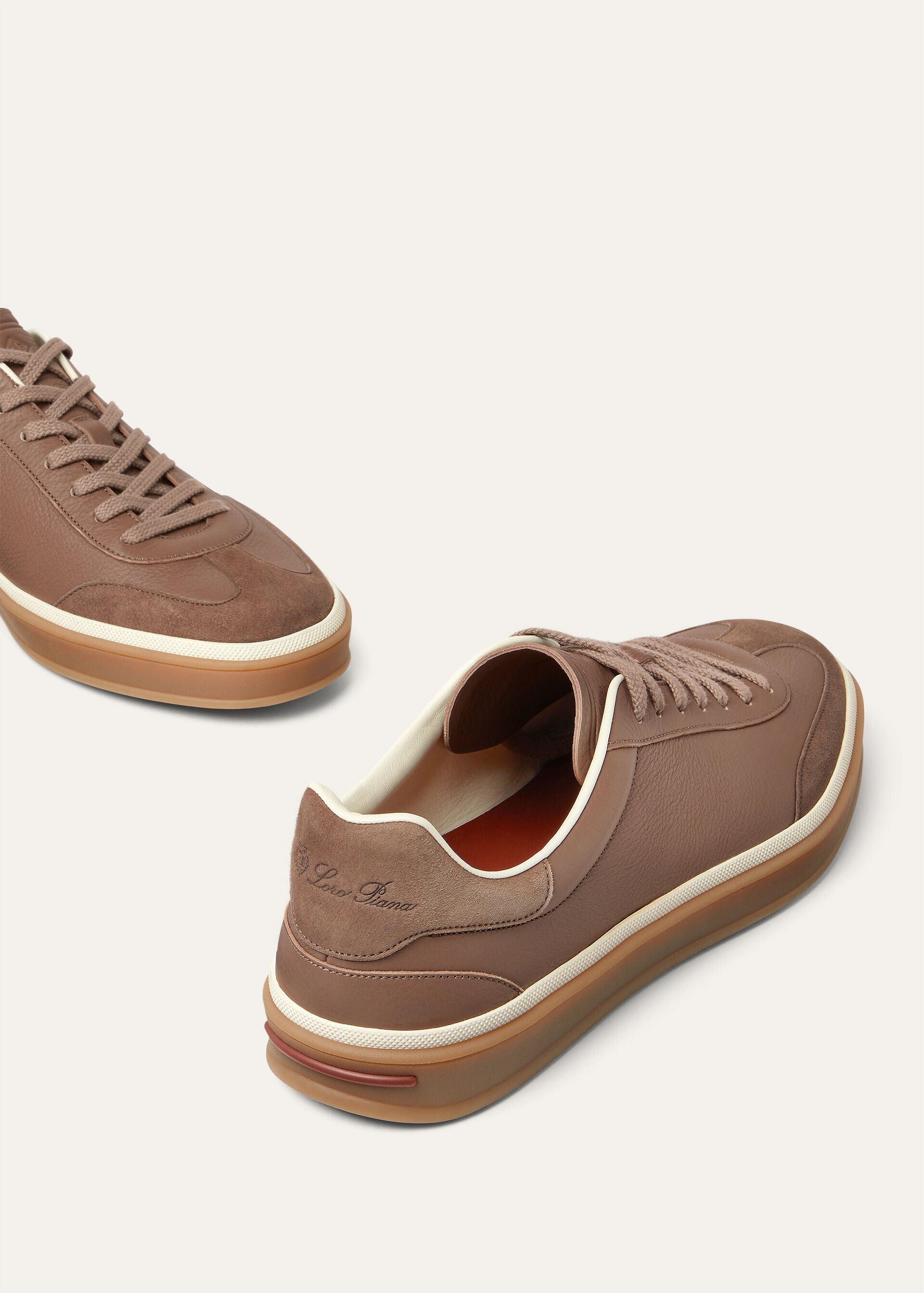 Tennis Walk Sneaker Calfskin Grey Taupe