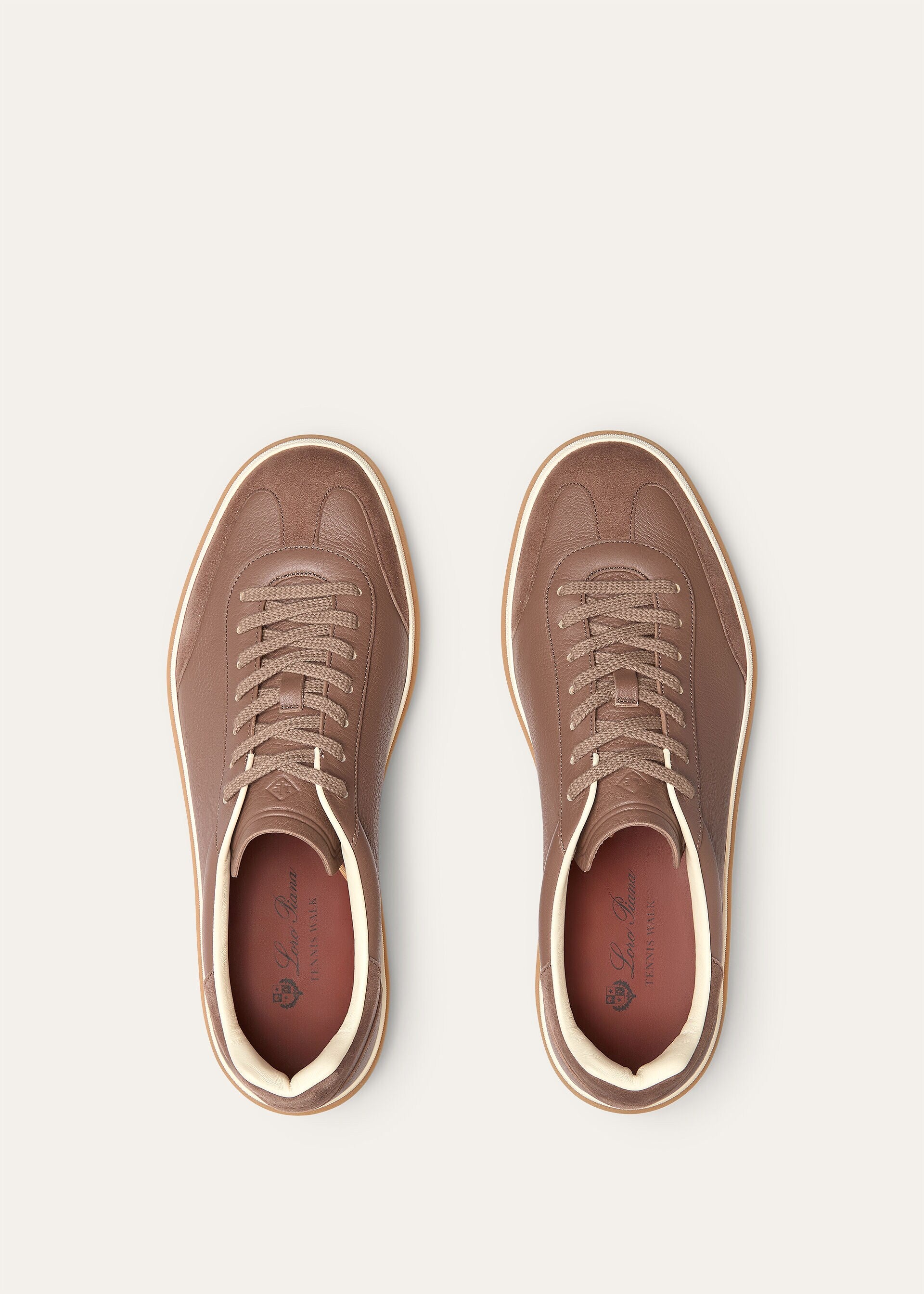 Tennis Walk Sneaker Calfskin Grey Taupe