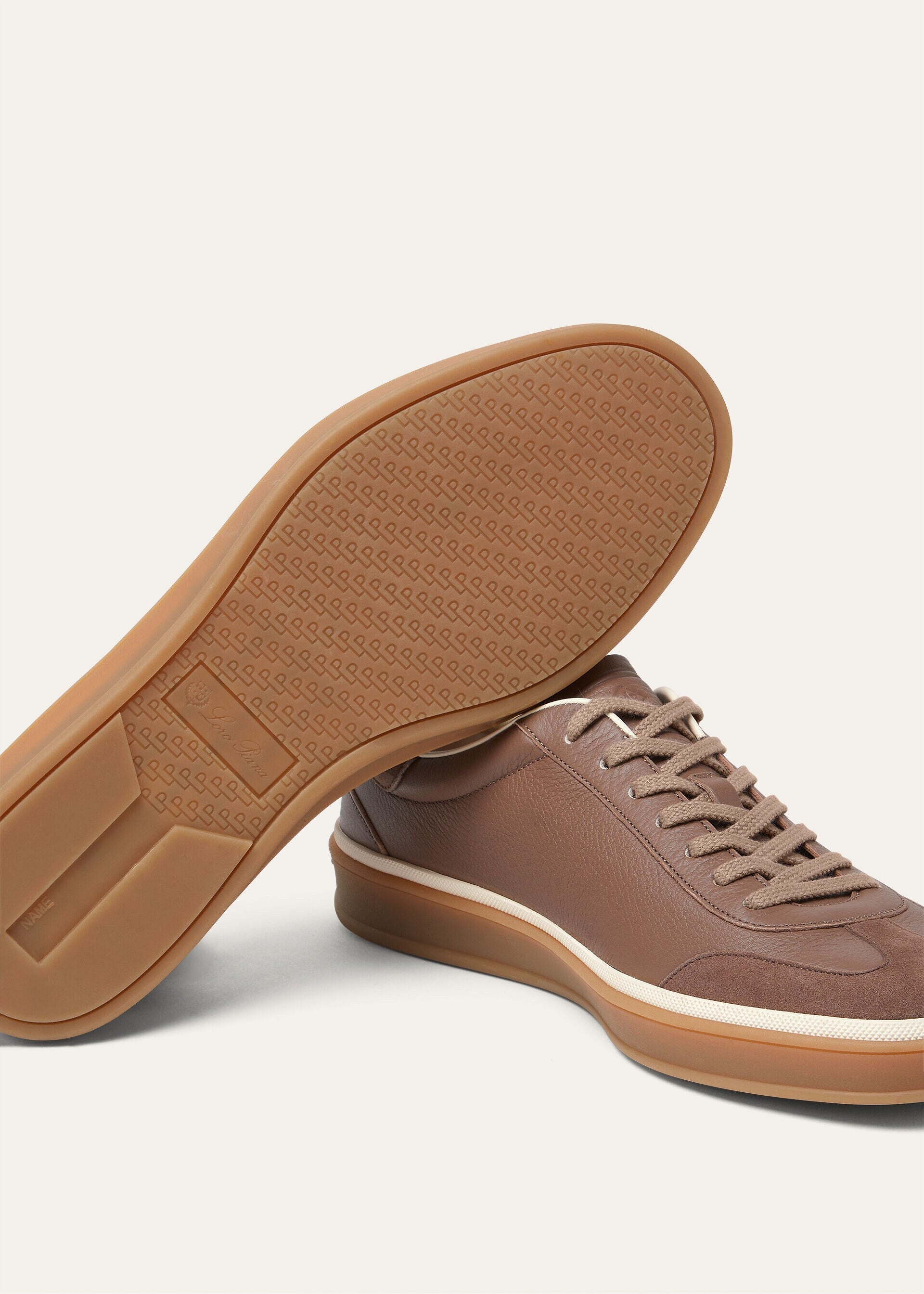 Tennis Walk Sneaker Calfskin Grey Taupe