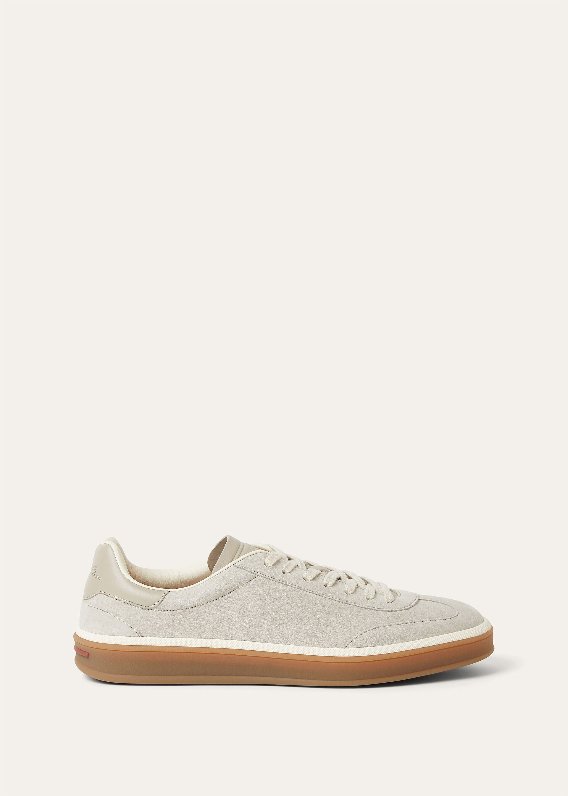 Tennis Walk Sneaker Suede Calf Split Pearl Powder