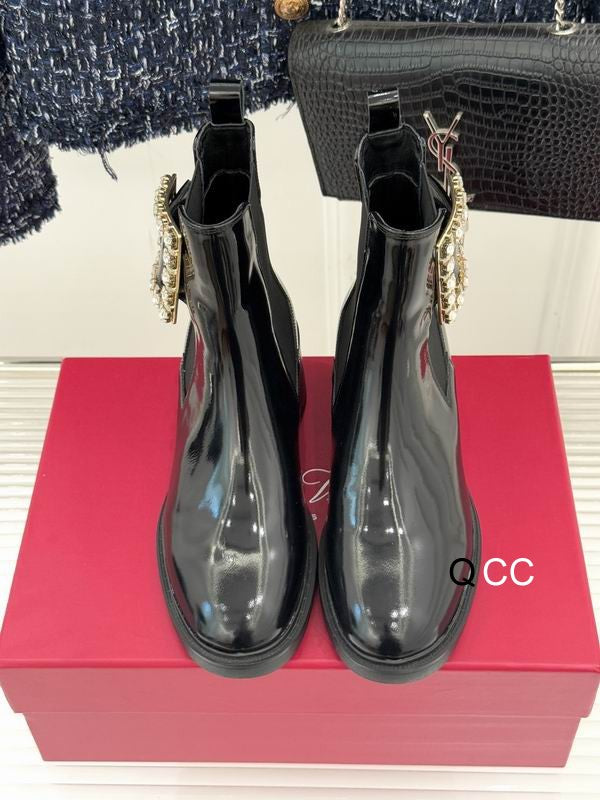 Roger Vivier Leather Booties