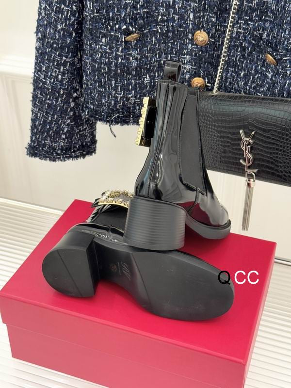 Roger Vivier Leather Booties