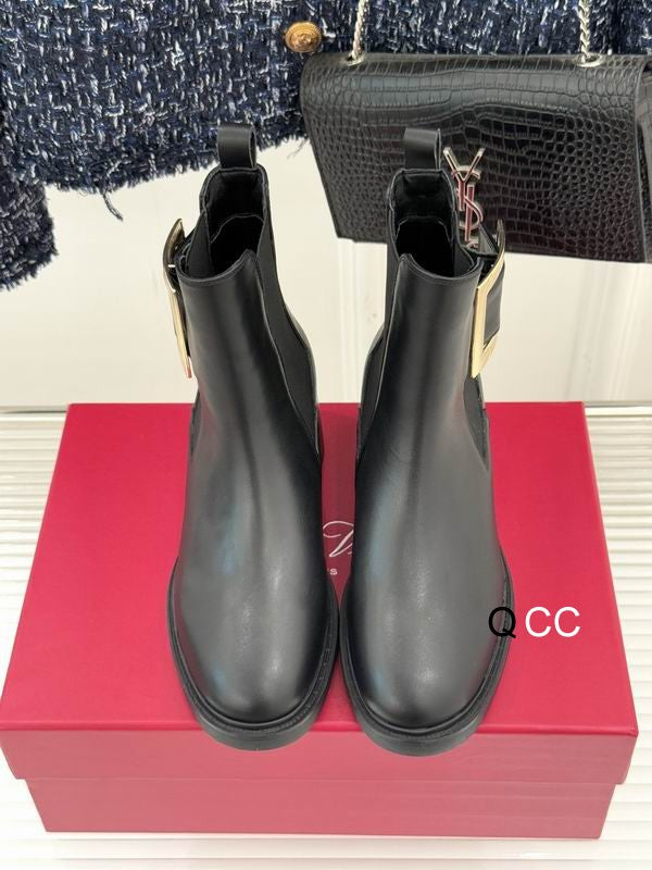 Roger Vivier Leather Booties