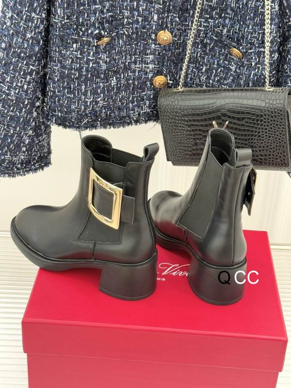 Roger Vivier Leather Booties