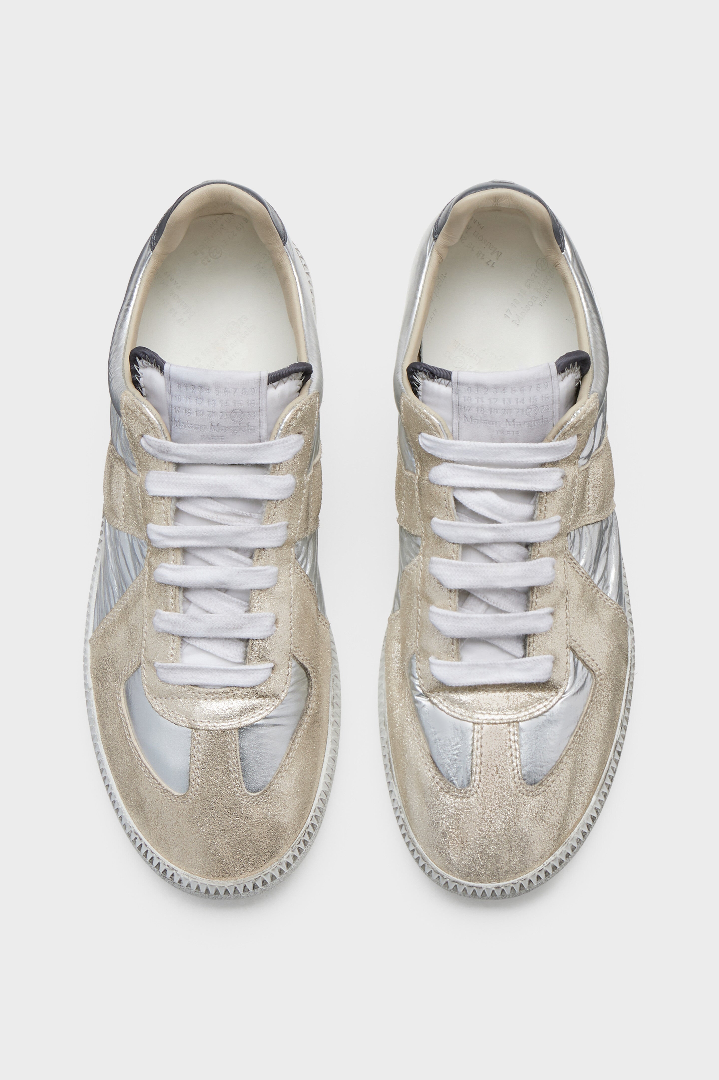 Maison Margiela Replica Sneakers Iridescent Silver