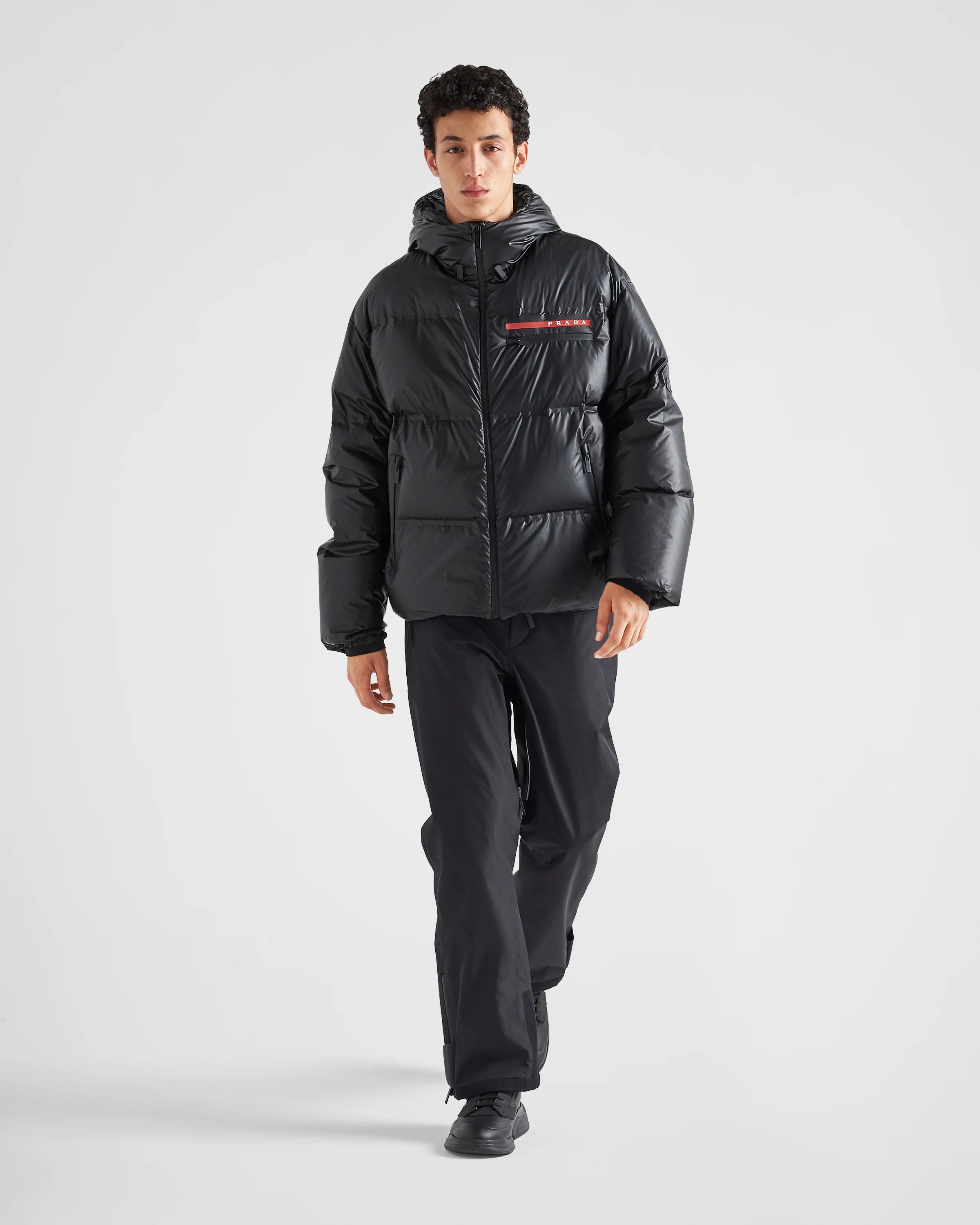 Prada Light Re-Nylon hooded puffer jacket