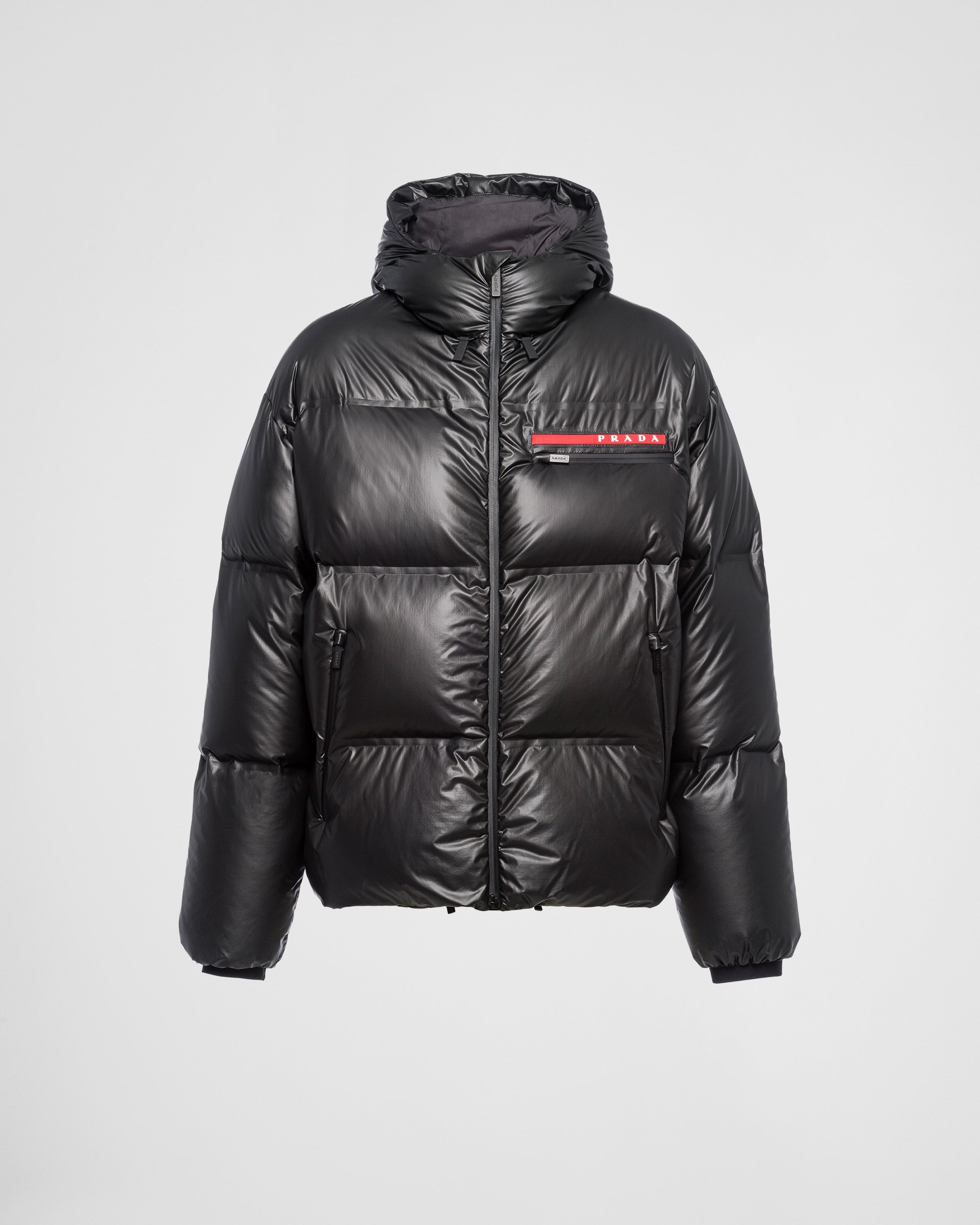 Prada Light Re-Nylon hooded puffer jacket