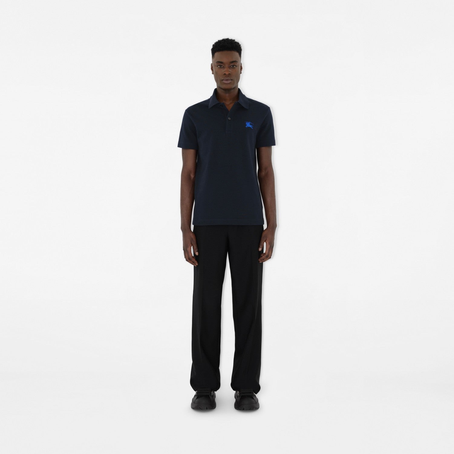 Cotton Polo Shirt - Navy