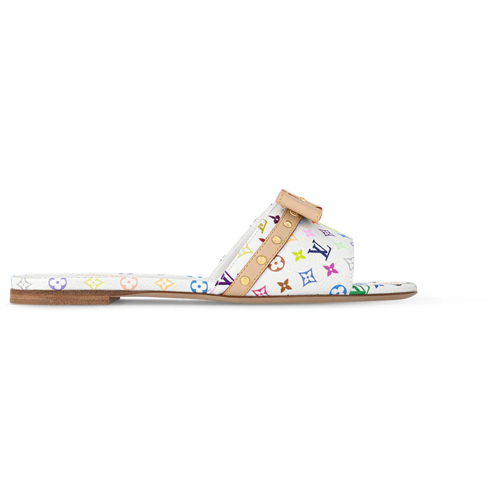 Louis Vuitton 6AM Flat Mule Takashi Murakami White (Women's)