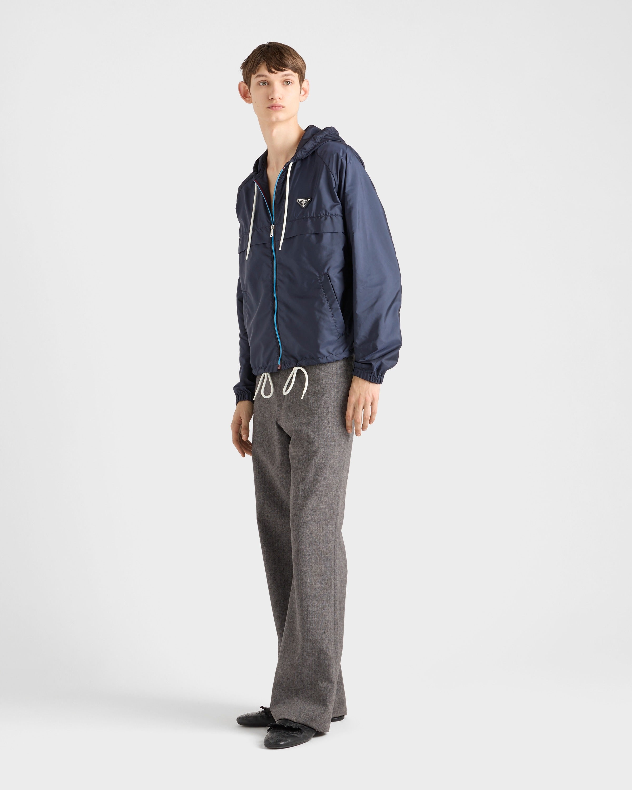 Re-Nylon blouson jacket Blue