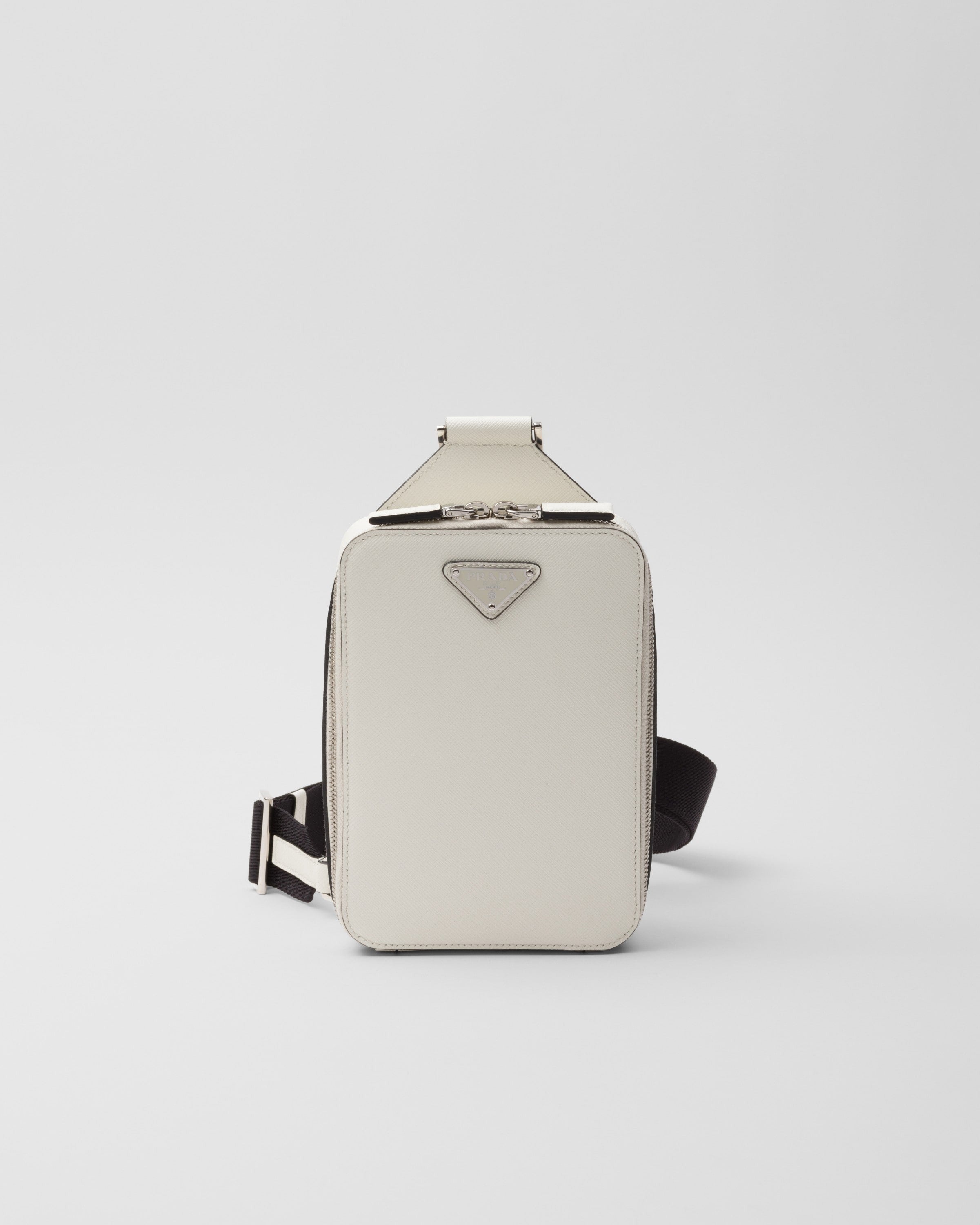 Prada Brique Saffiano leather bag White