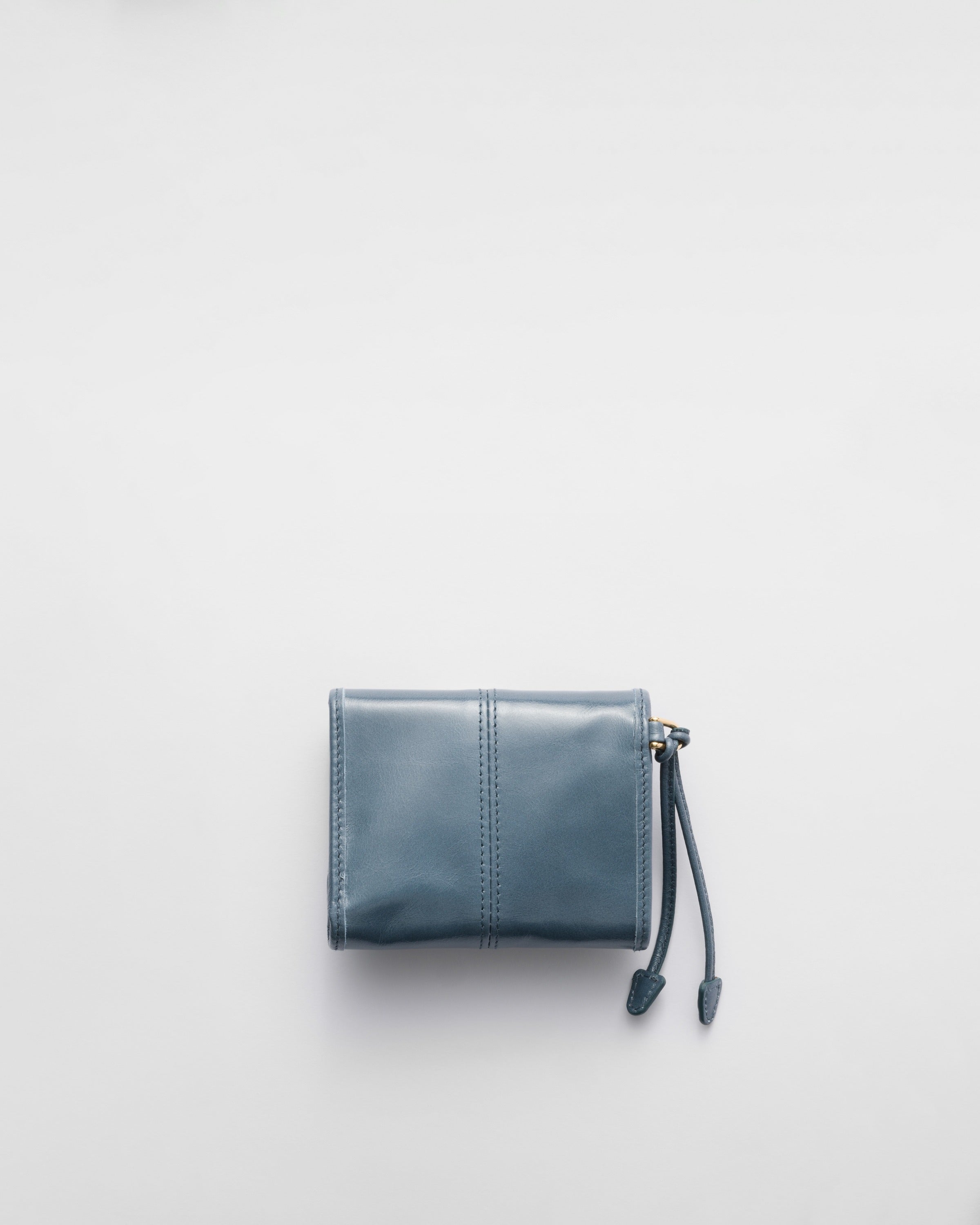 Small leather wallet Aviator Blue