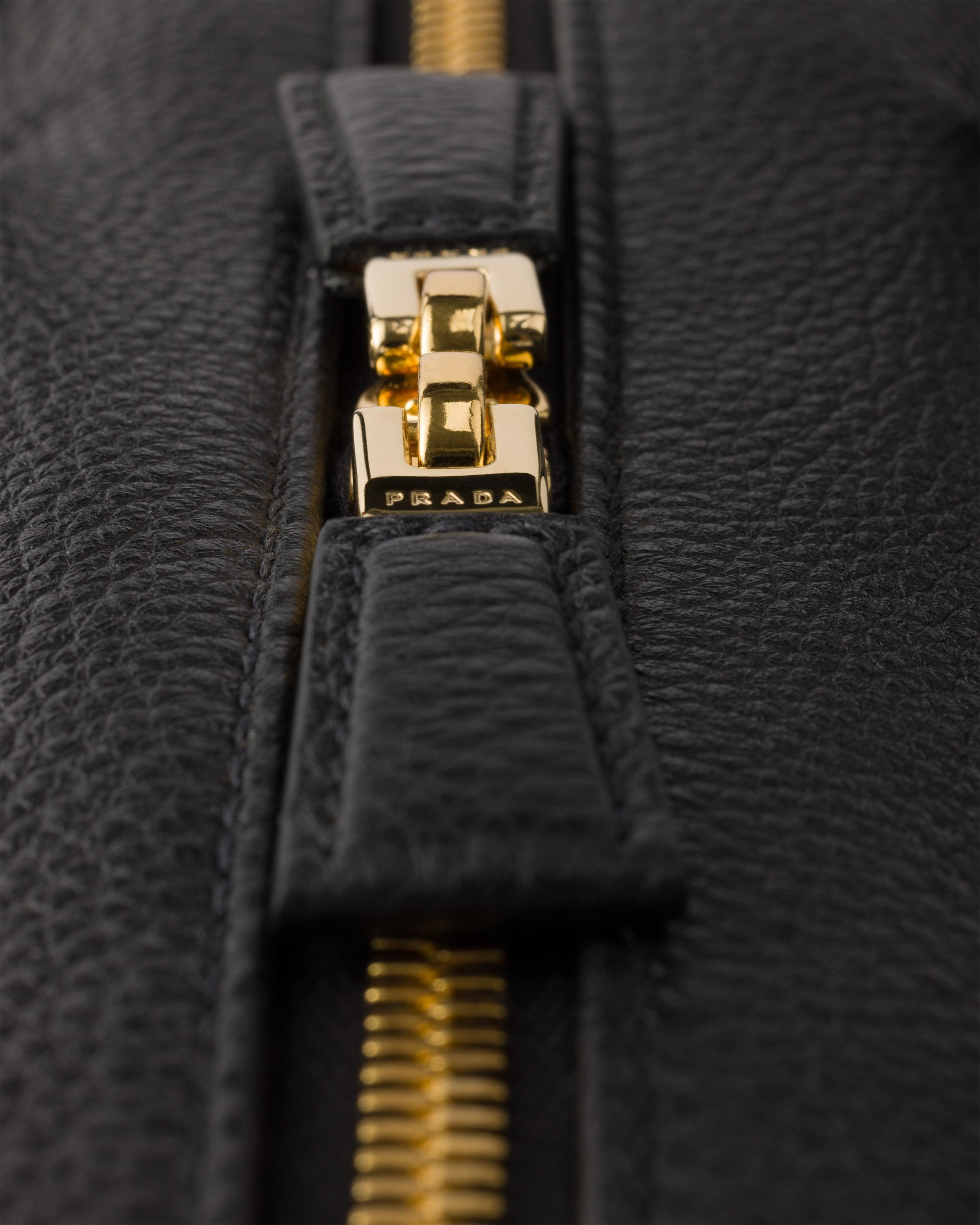 Large leather top-handle bag Black