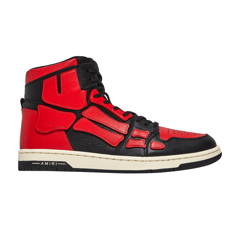AMIRI Skel Top Hi Black Red White